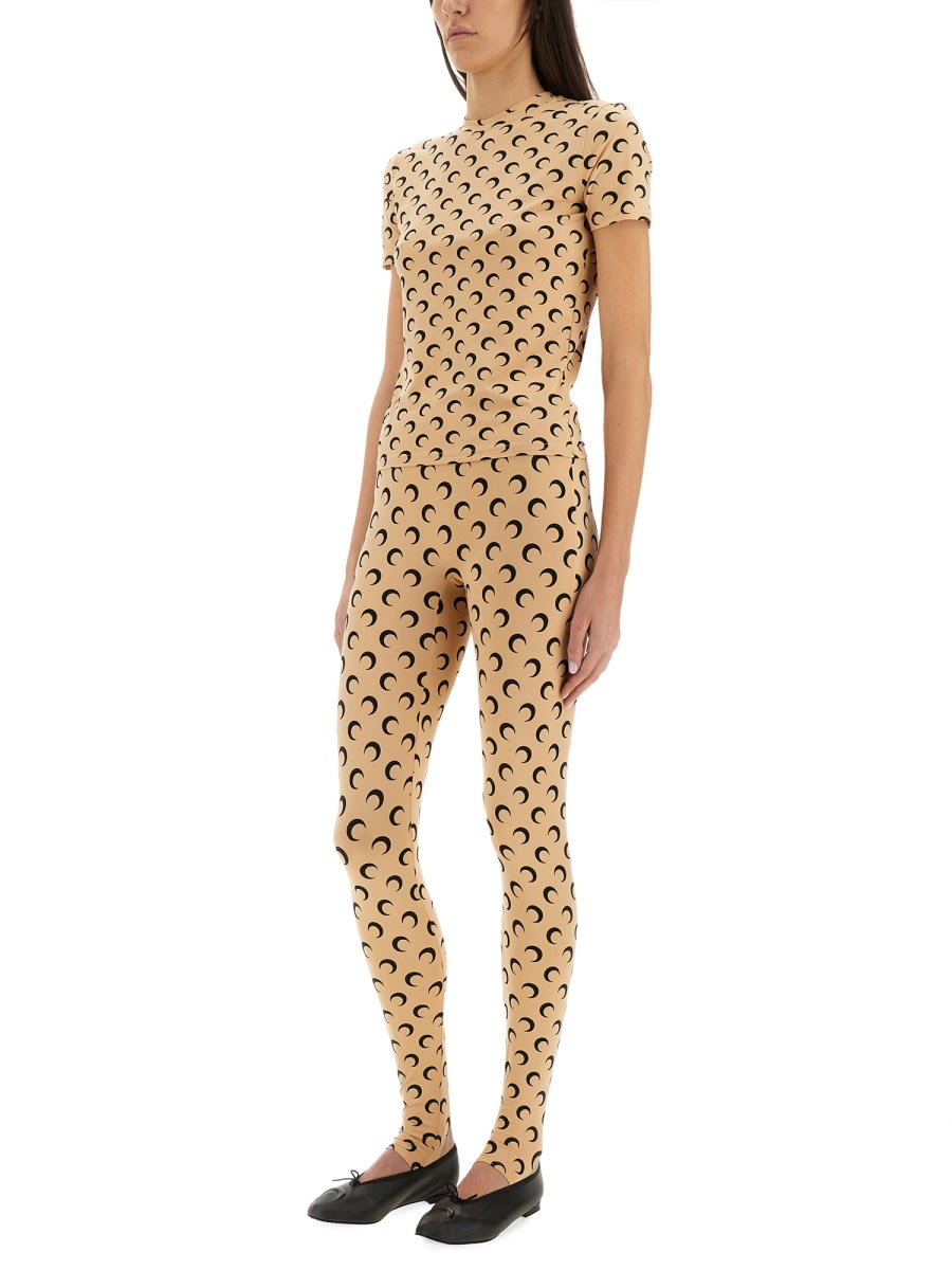 Marine Serre T-shirt Moon In Nude