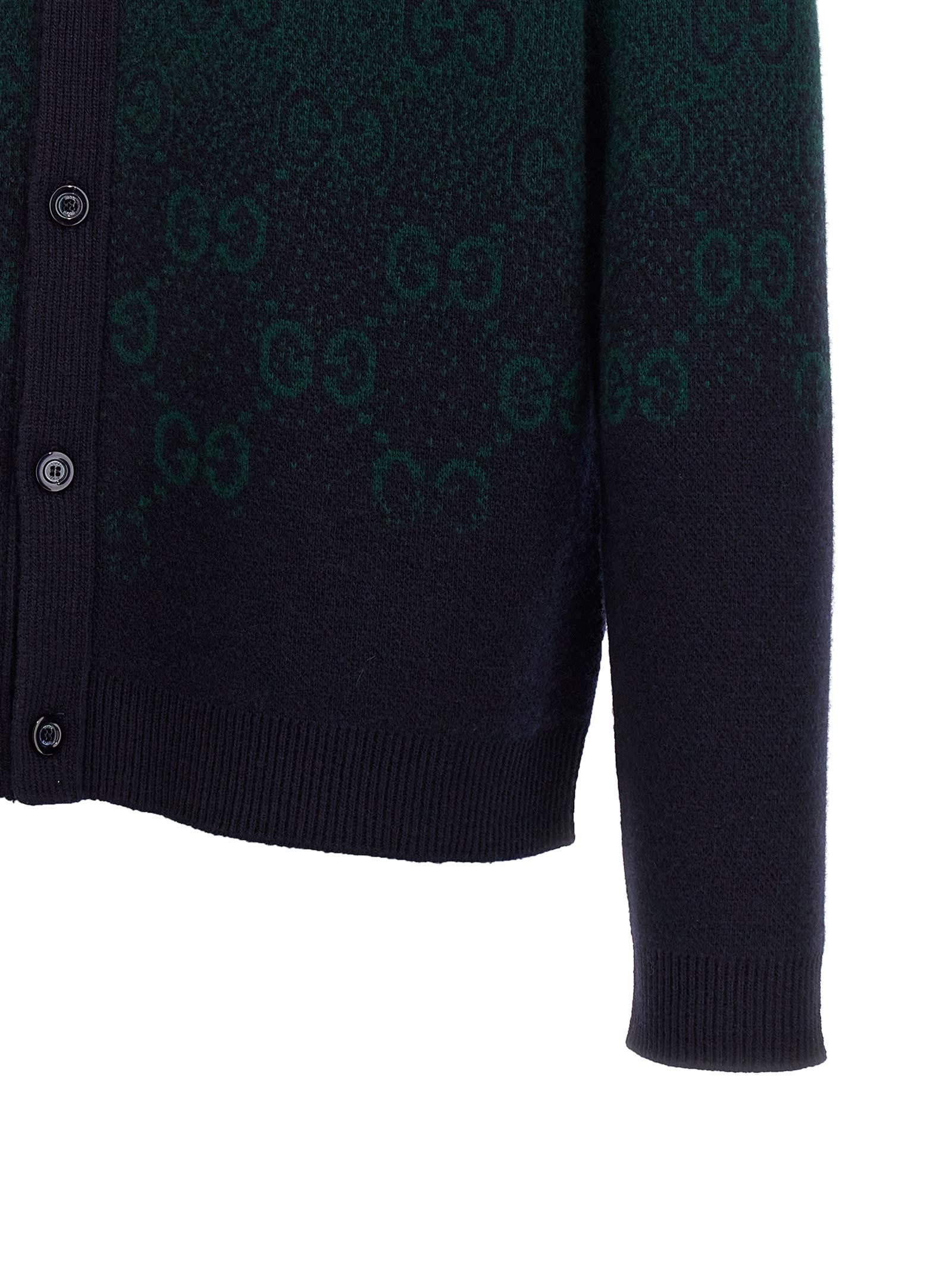 Shop Gucci Gg Degradé Cardigan In Multicolor