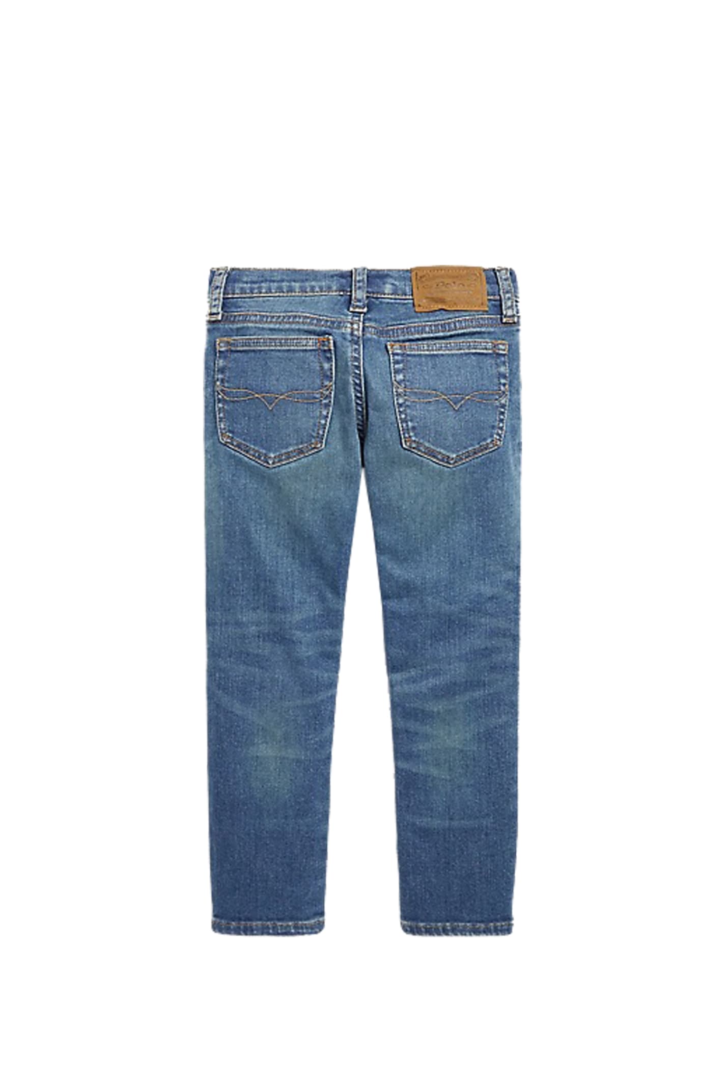 Shop Ralph Lauren Cotton Denim Jeans In Blue