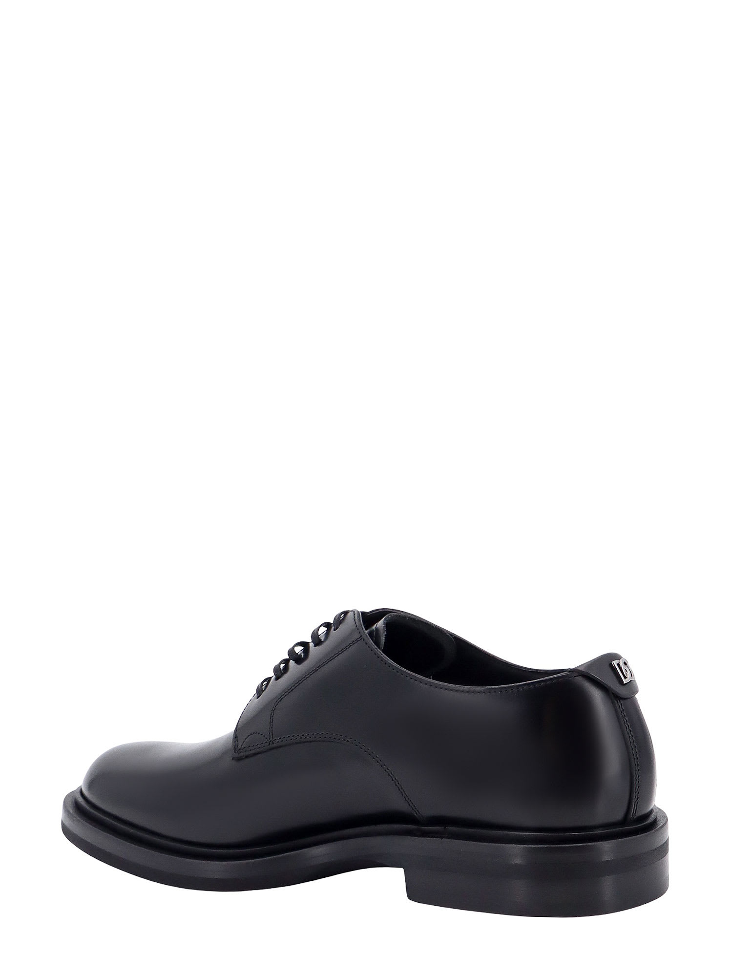 Shop Dolce & Gabbana Lace Up Shoe In Nero