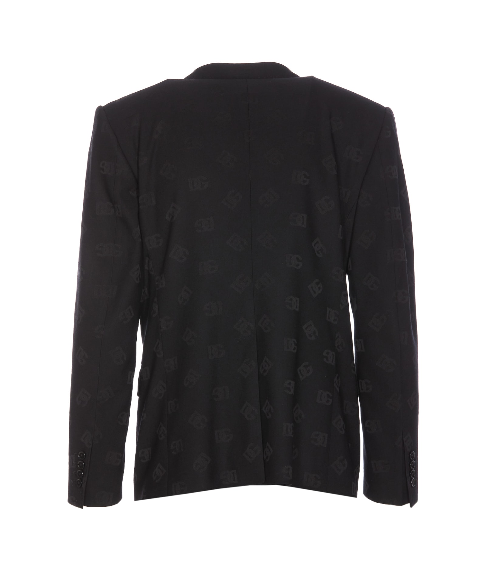 Shop Dolce & Gabbana Sicilia Dg Jacket In Black