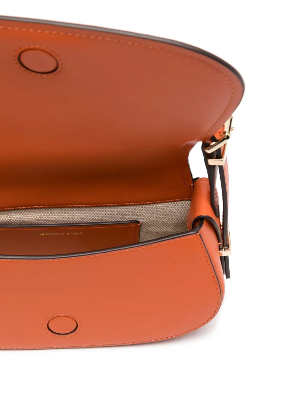 Michael Michael Kors Lydiasmall Flat Crossbody In Orange Punch