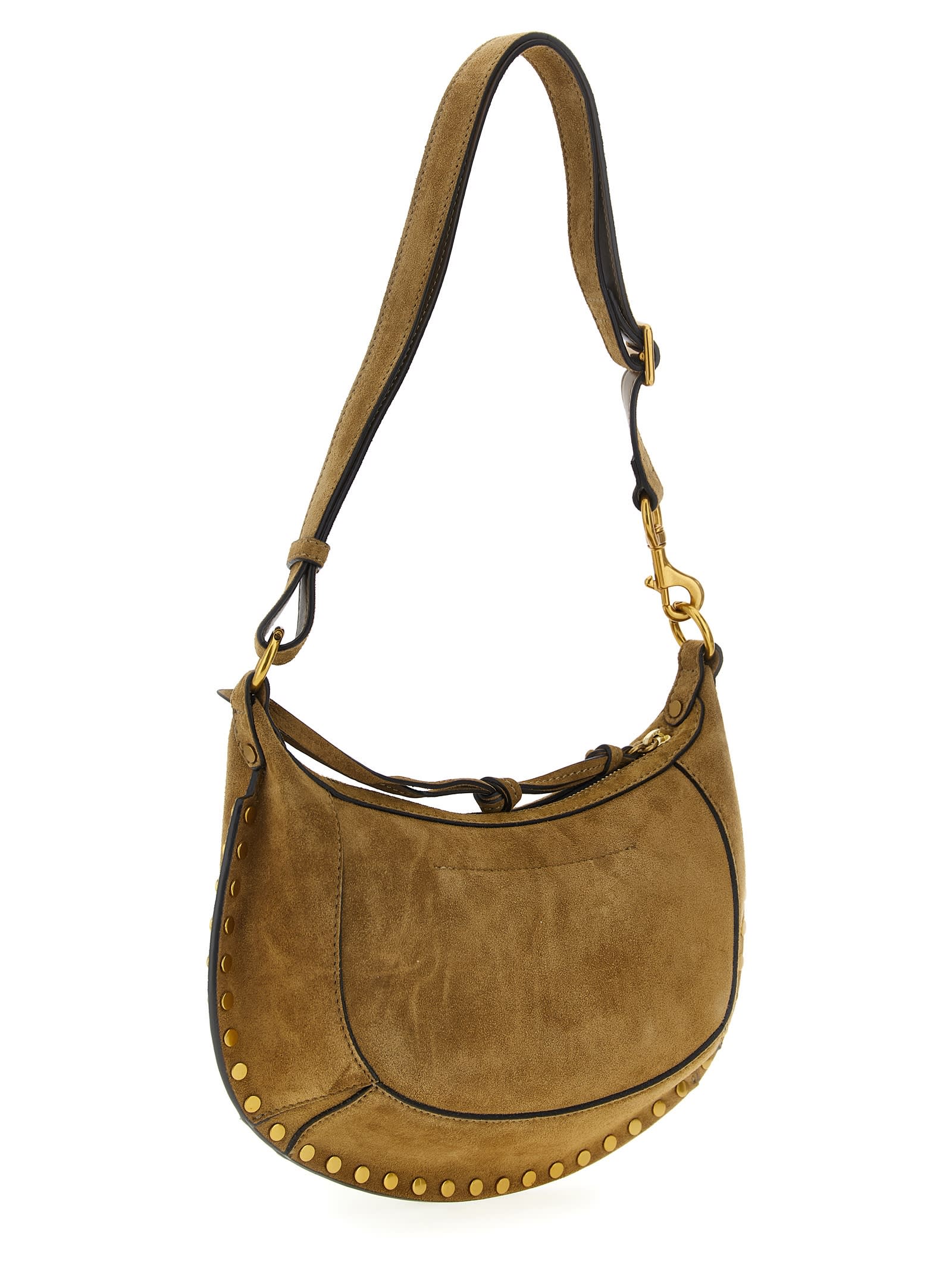 Isabel Marant Oskan Moon Shoulder Bag In Brown