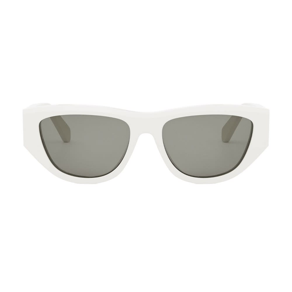 Shop Celine Sunglasses In Avorio/grigio