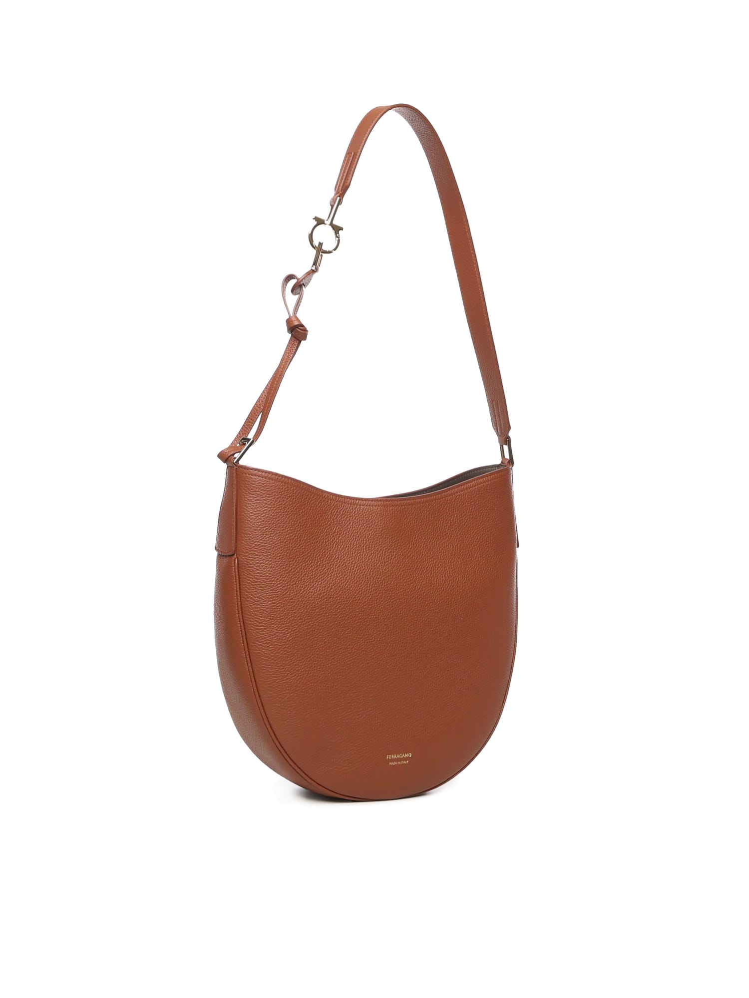 Ferragamo Hobo Bag (m) In Brown