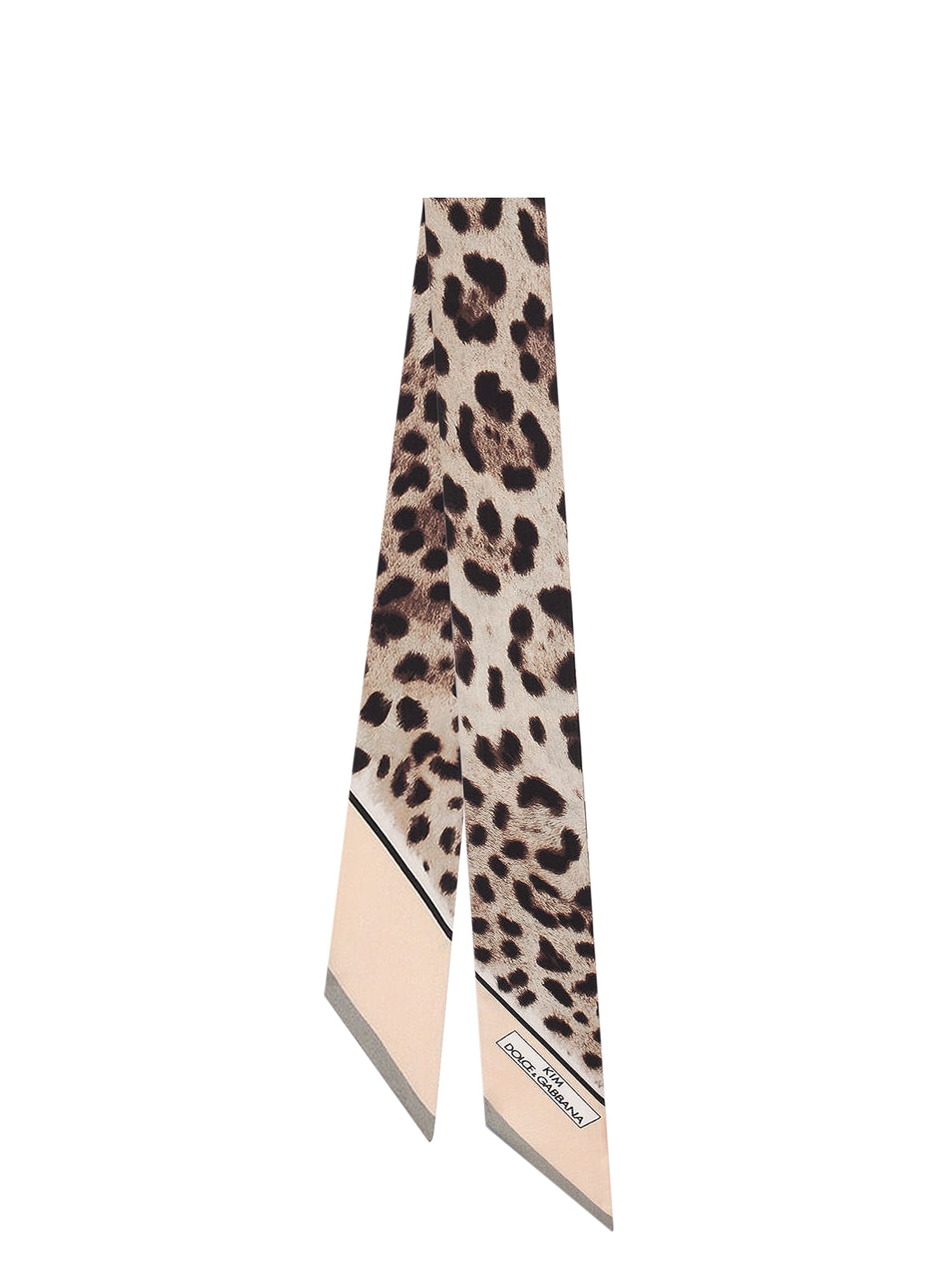 Dolce & Gabbana Kim Leopard-Print Silk Scarf