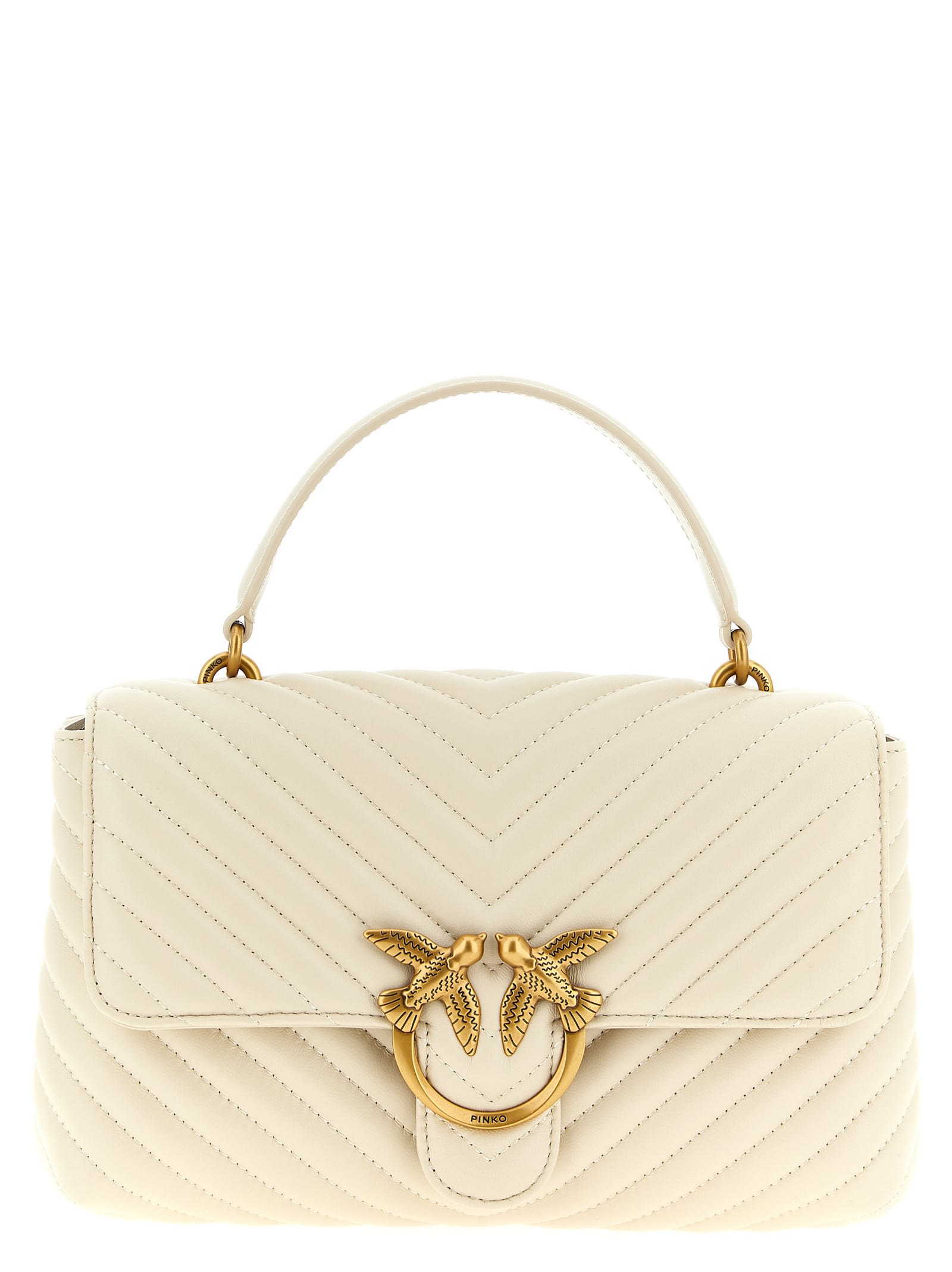 Pinko Classic Love Bag Puff Handbag In Sand