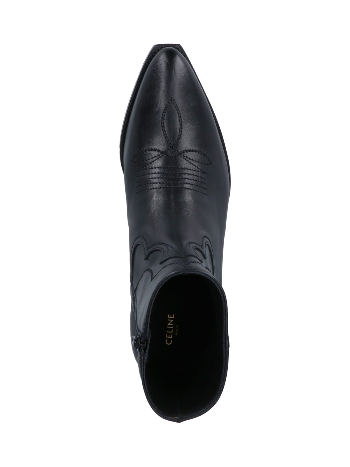 Celine Western Boots In Black