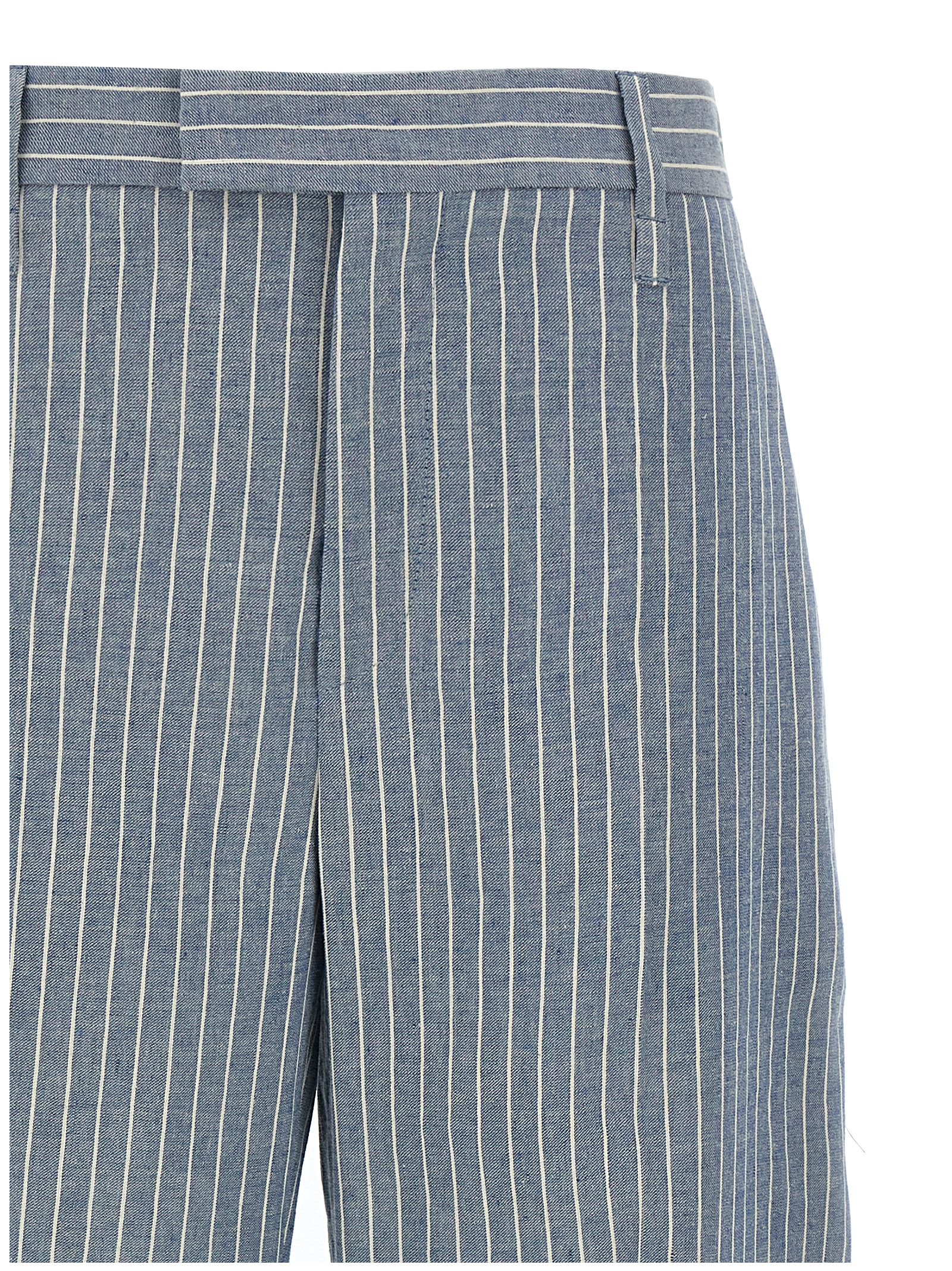 Brunello Cucinelli Women Pinstripe Pants In Multicolor