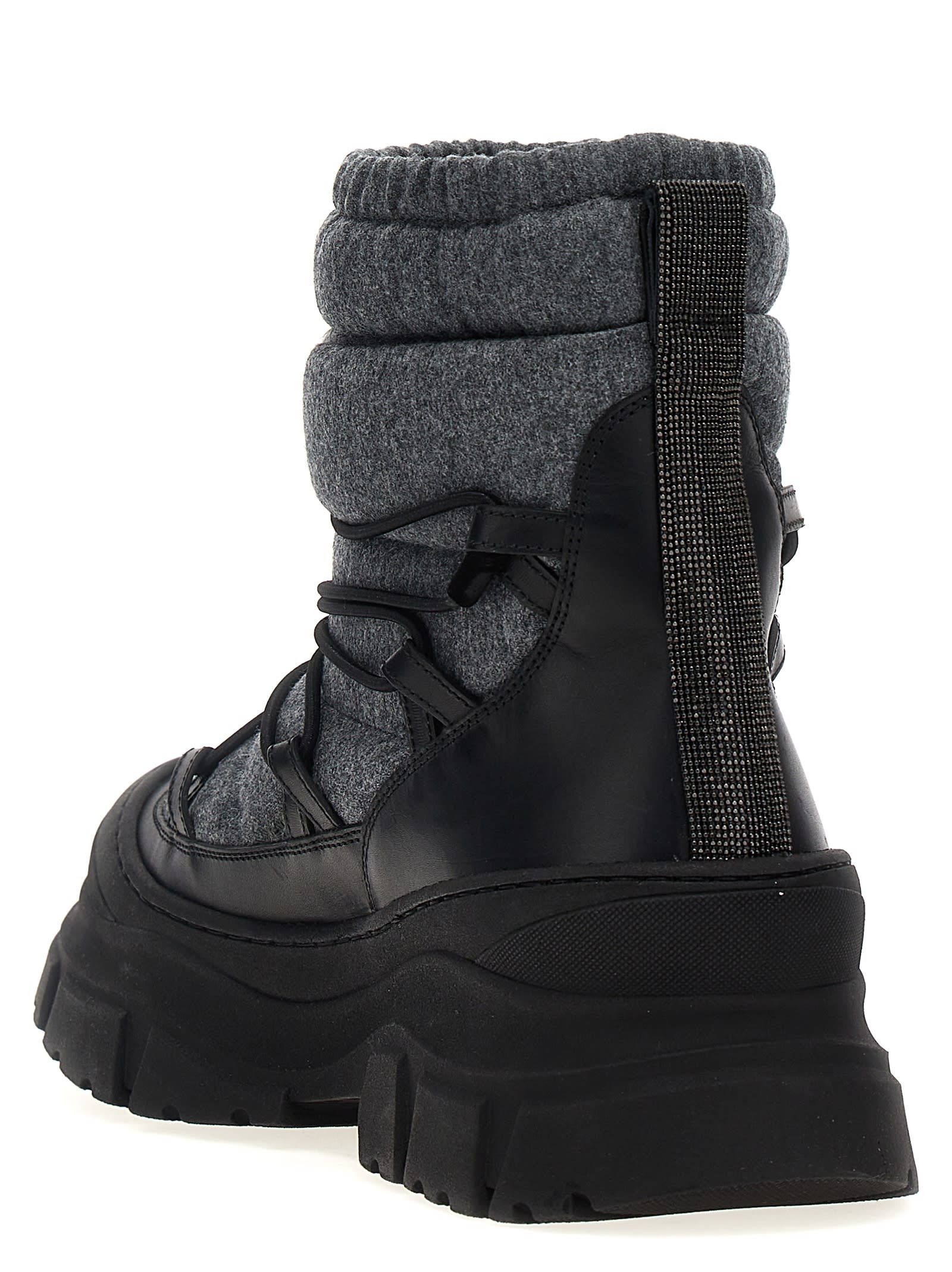 Shop Brunello Cucinelli Padded Ankle Boots In Black