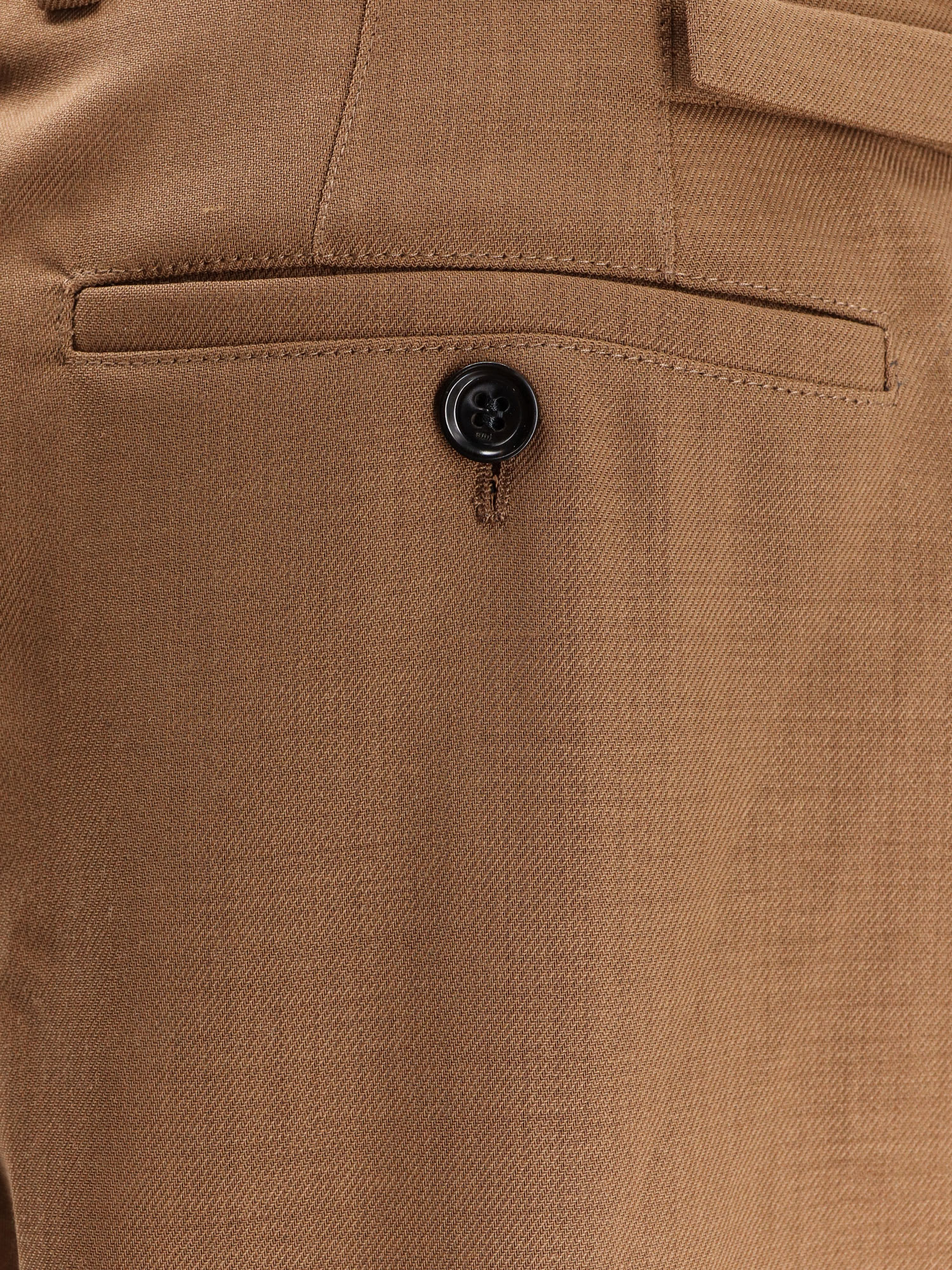 Ami Alexandre Mattiussi Ami Paris Men Virgin Wool Large Trousers In Brown
