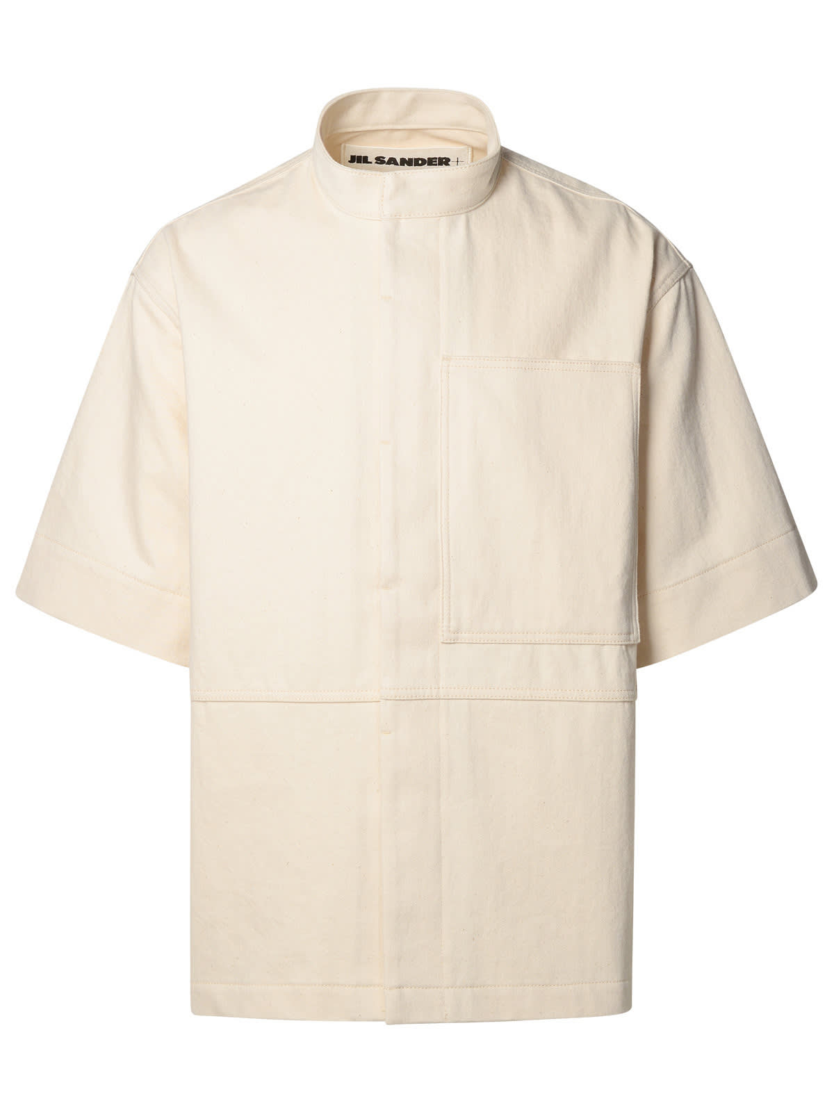 Shop Jil Sander Ivory Cotton Shirt In Avorio