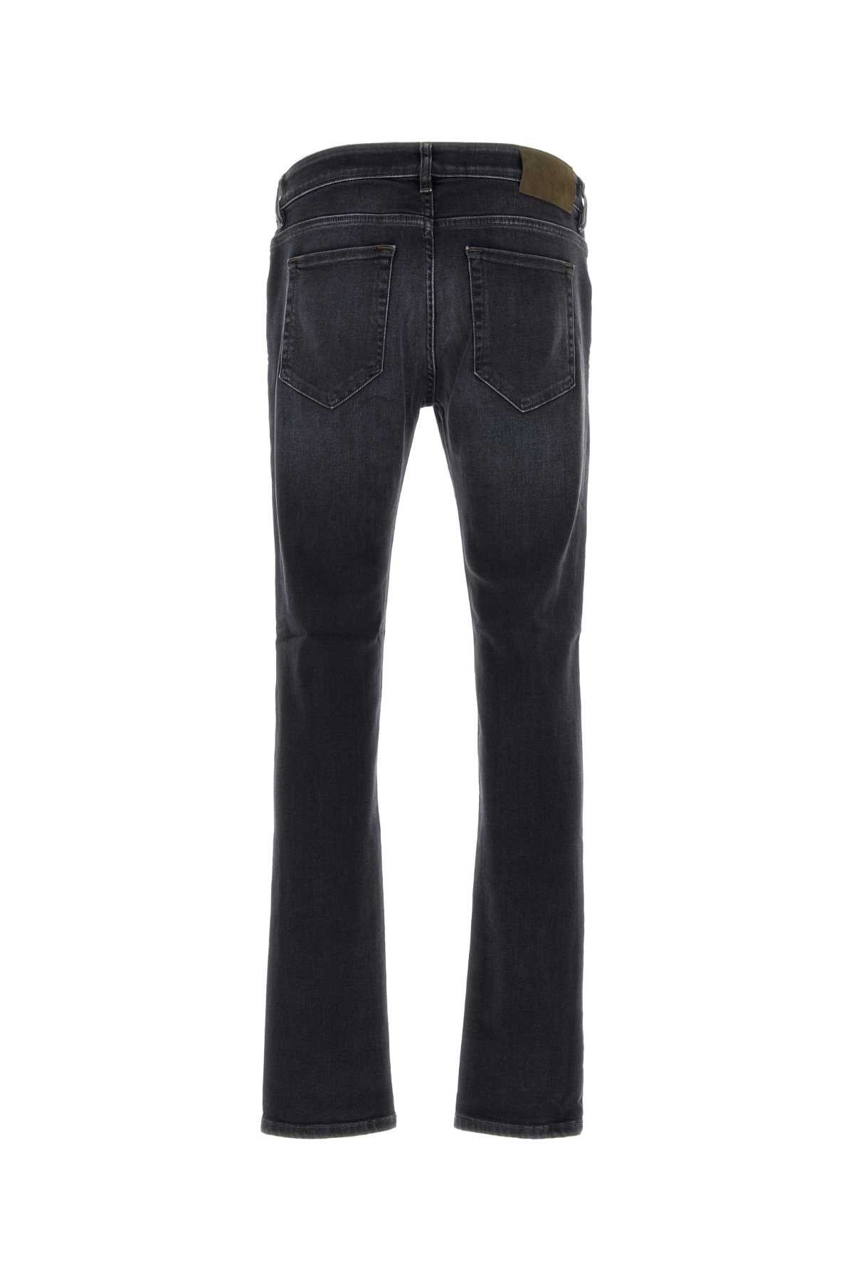 Shop Pt Torino Black Stretch Denim Jeans