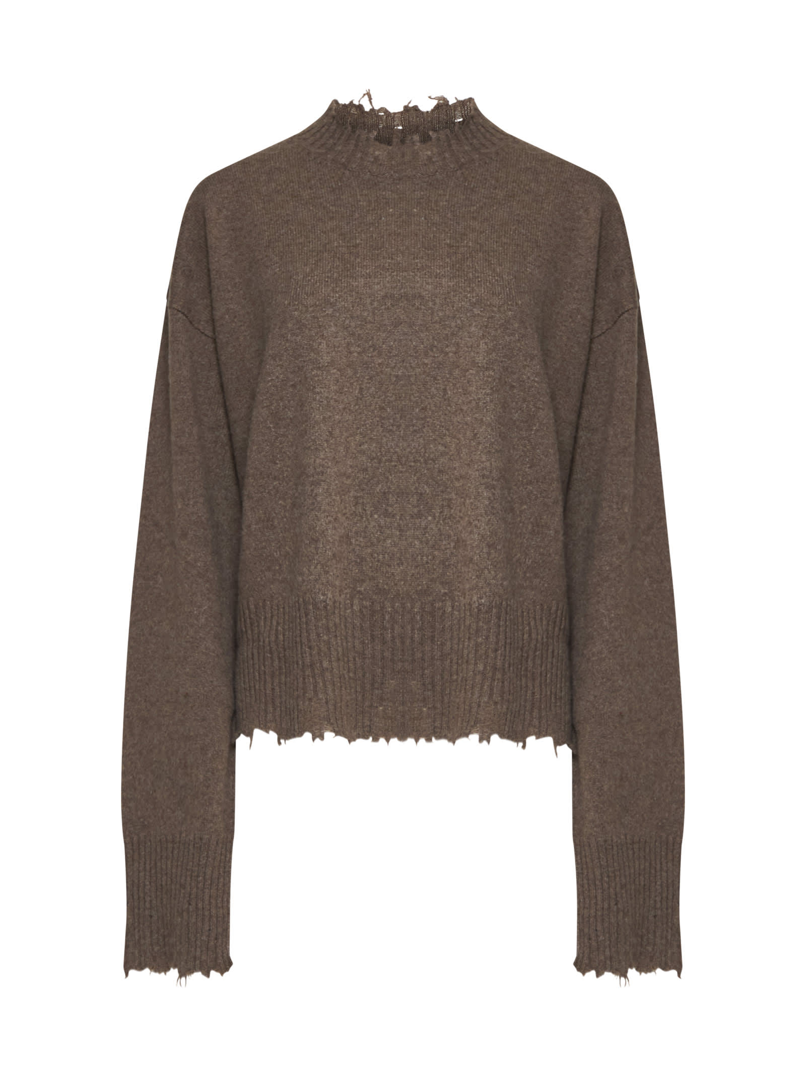 Shop Uma Wang Sweater In Caffee