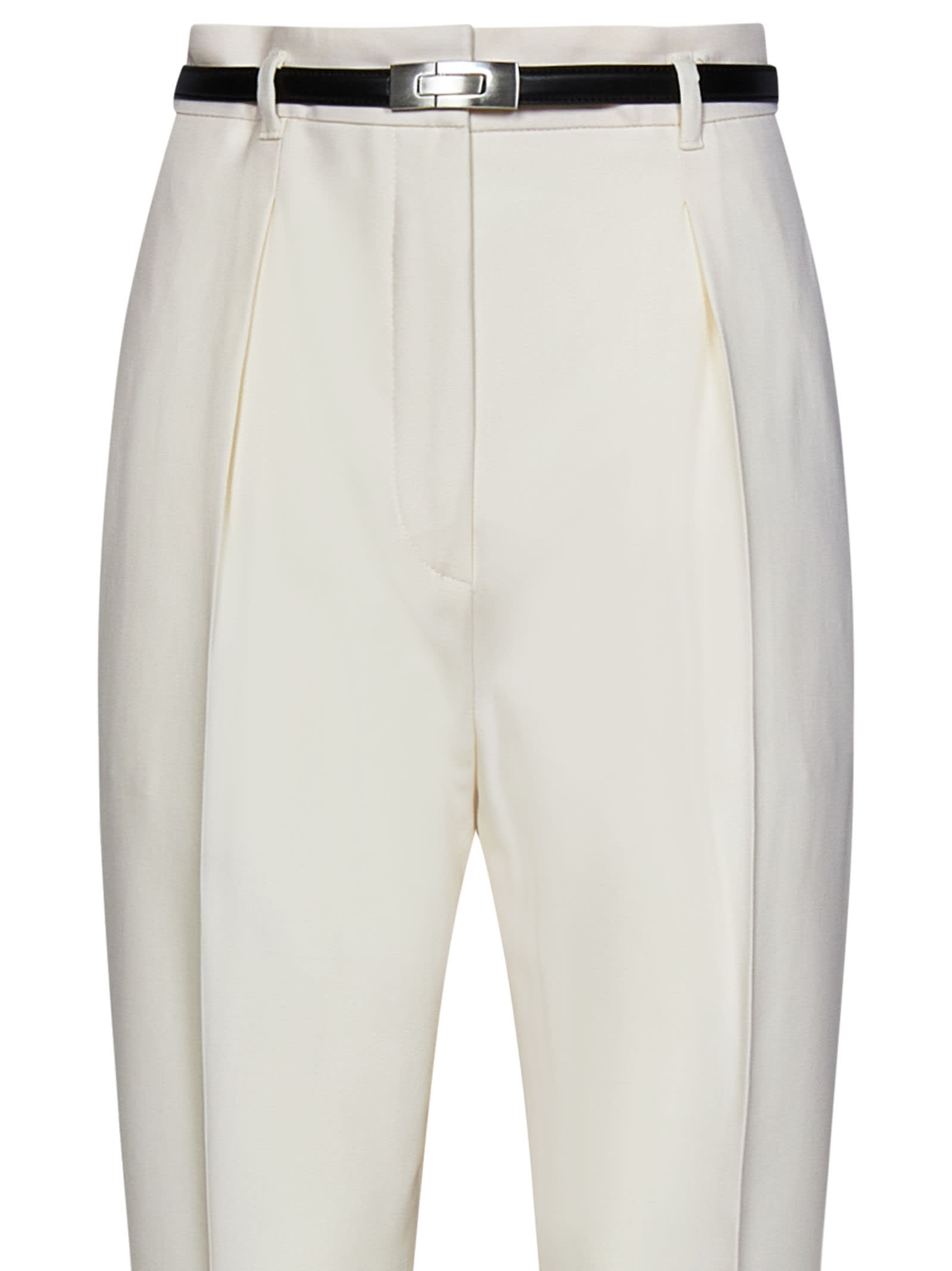 Shop Max Mara Briose Trousers  Studio In White