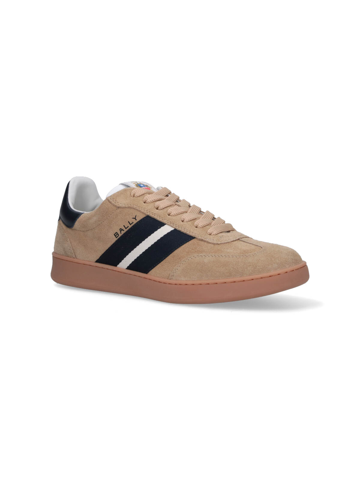 Bally Retro Stripe-detail Suede Sneakers In Multi