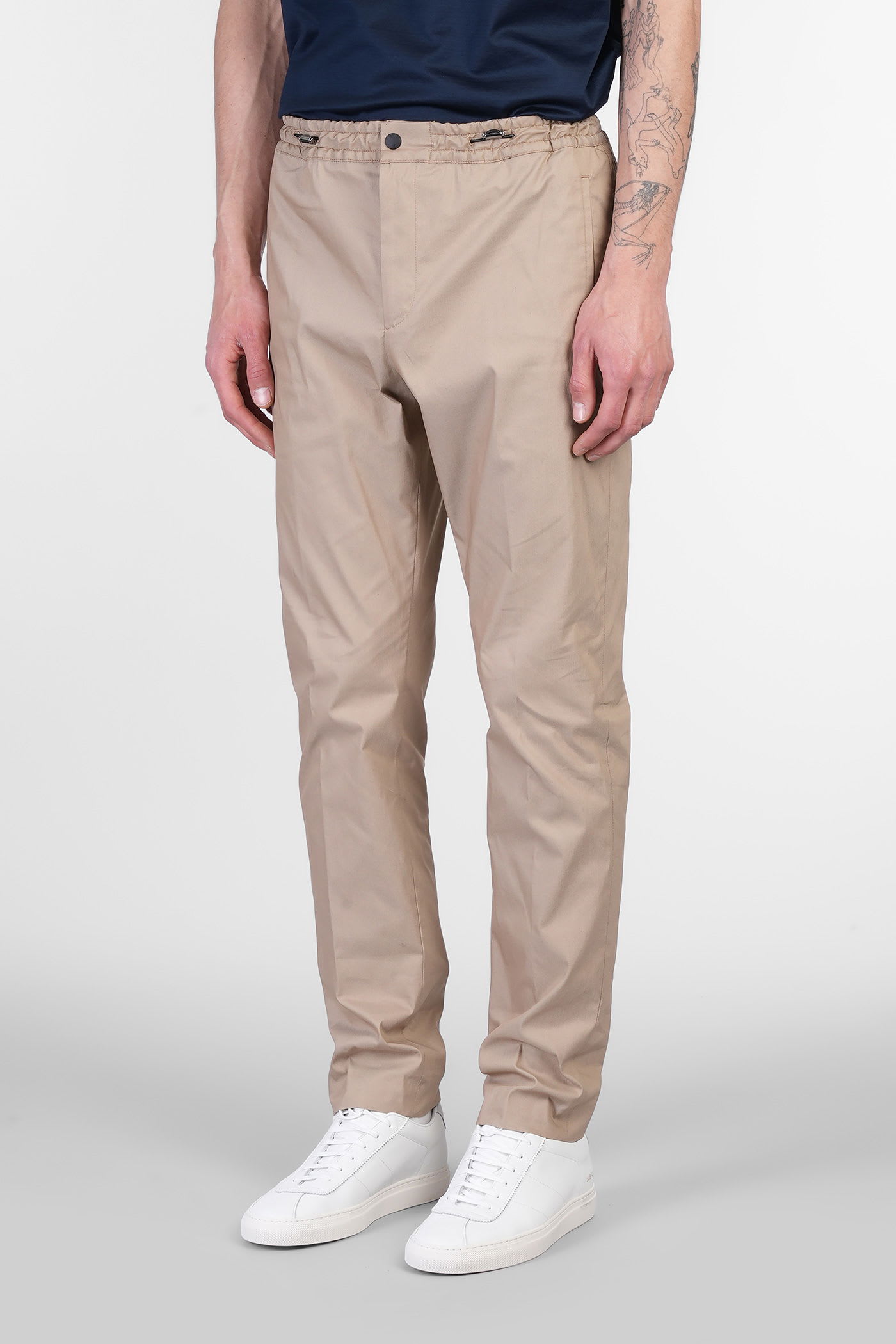 Pt Torino Nu56 Pants In Camel Cotton