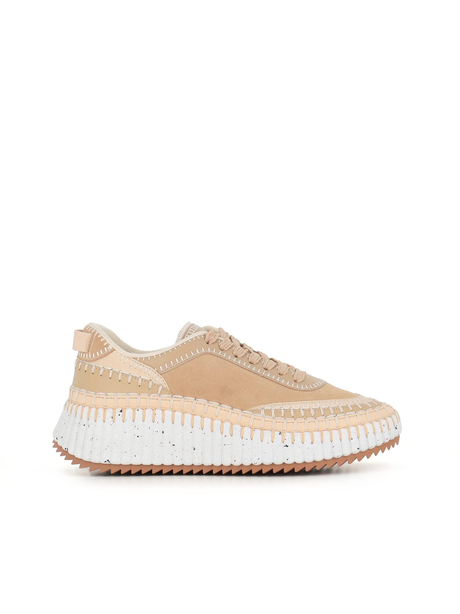 Shop Chloé Sneaker Nama In Beige