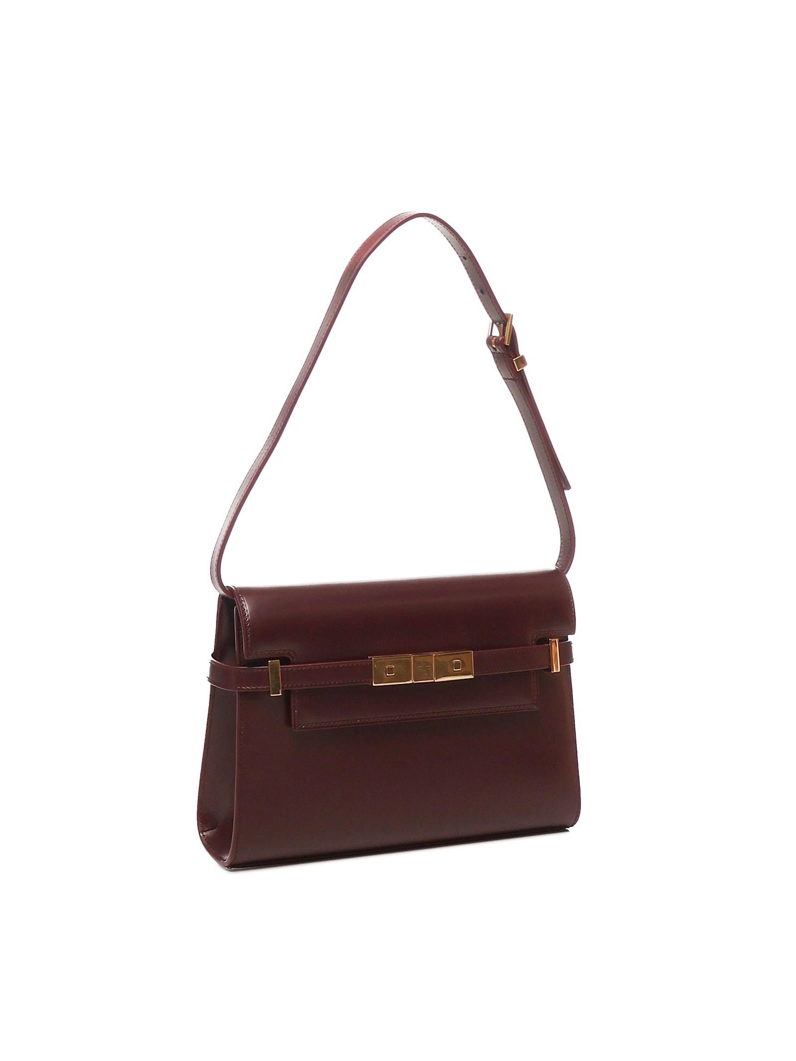 Saint Laurent Manhattan Small Shoulder Bag In Smooth Leather