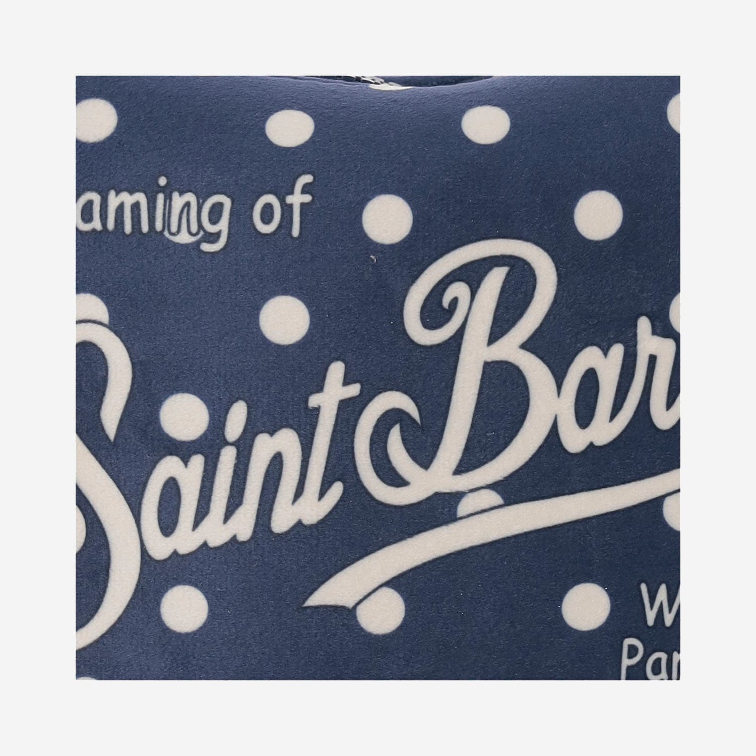 Mc2 Saint Barth Aline Clutch Bag With Logo In Blue