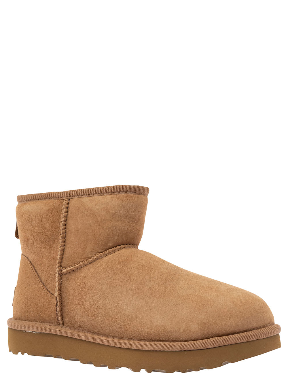 Ugg Mini Classic Ii Beige Pull-on Boots In Suede Woman In Neutral