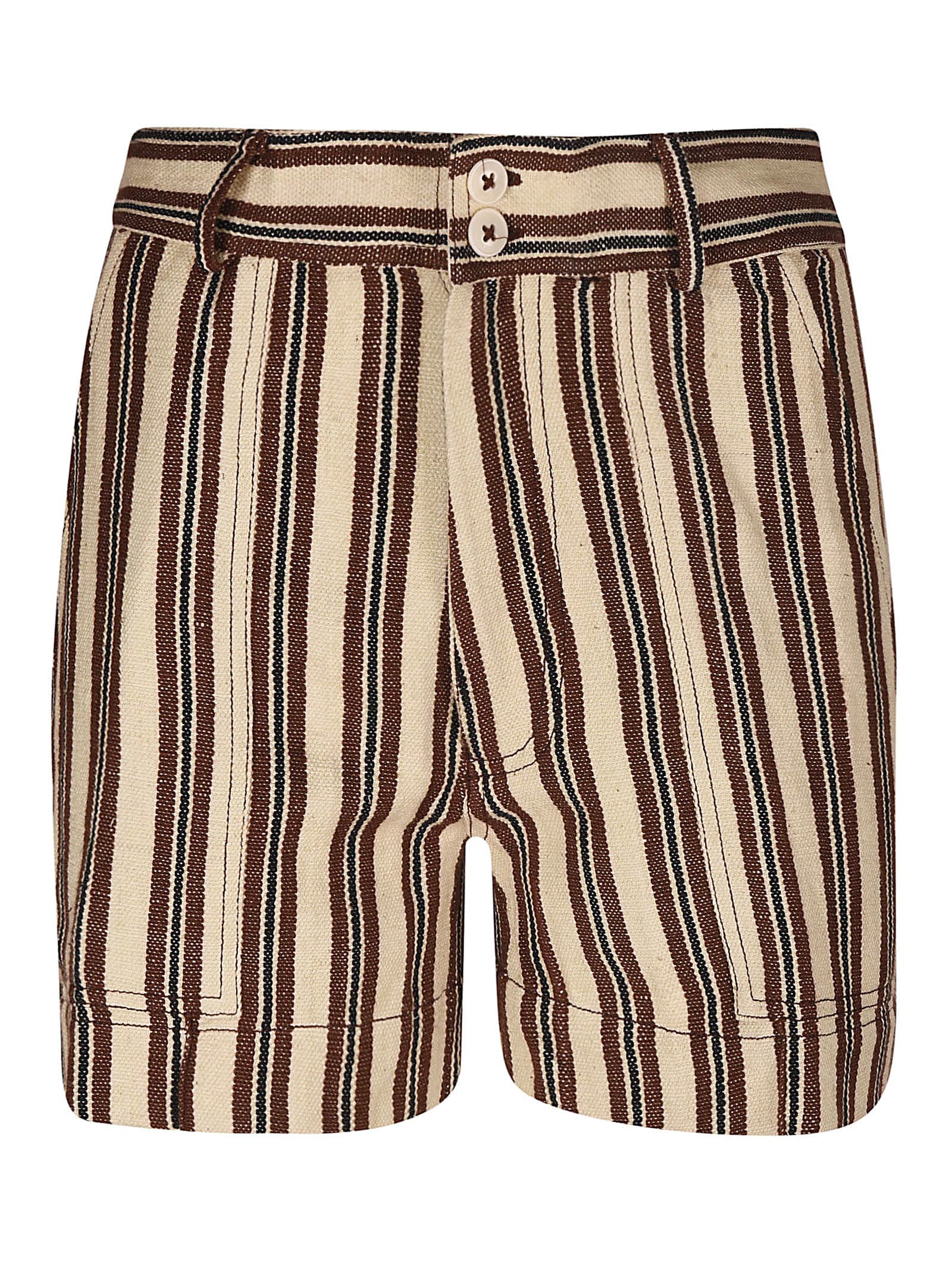 Laurence Bras Vertical Stripe Shorts