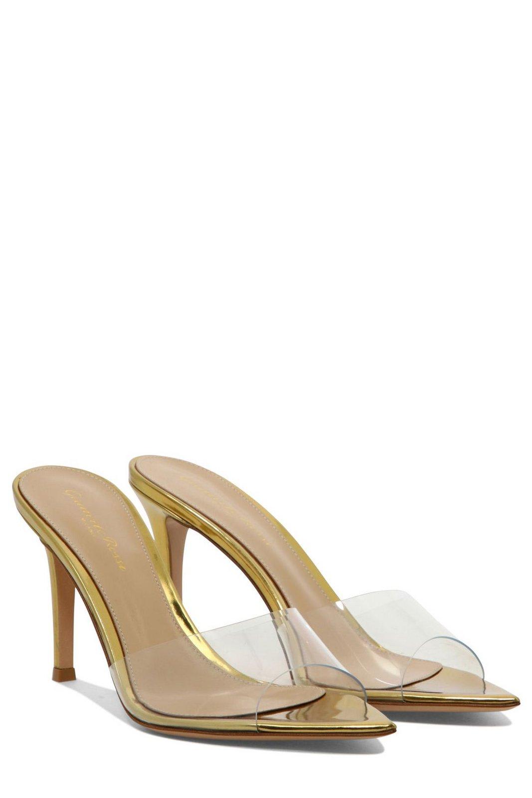 Shop Gianvito Rossi Elle Heeled Sandals In Oro