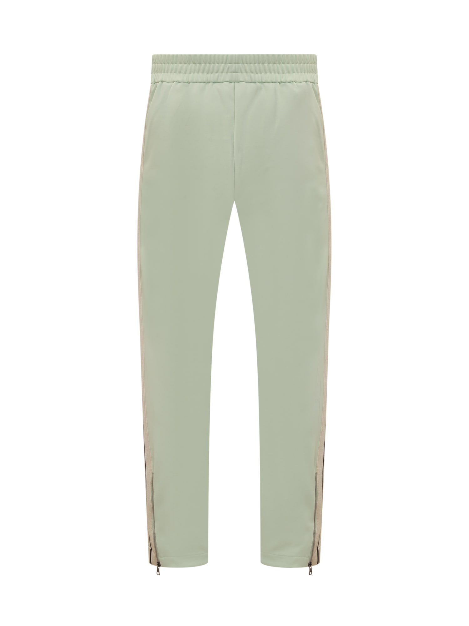 Shop Palm Angels Logo Track Pants In Mint-off White