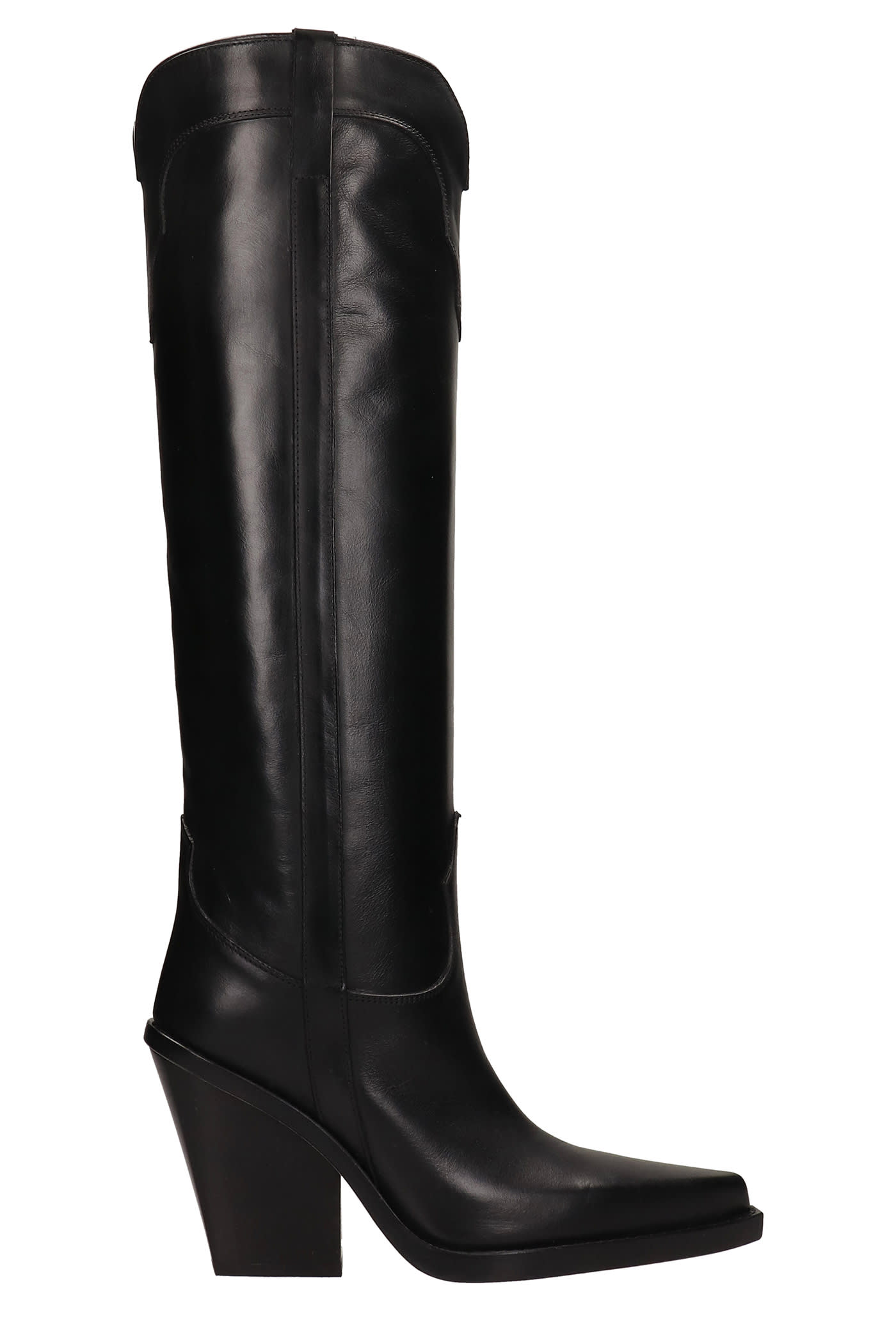 Paris Texas El Dorado Texan Boots In Black Leather