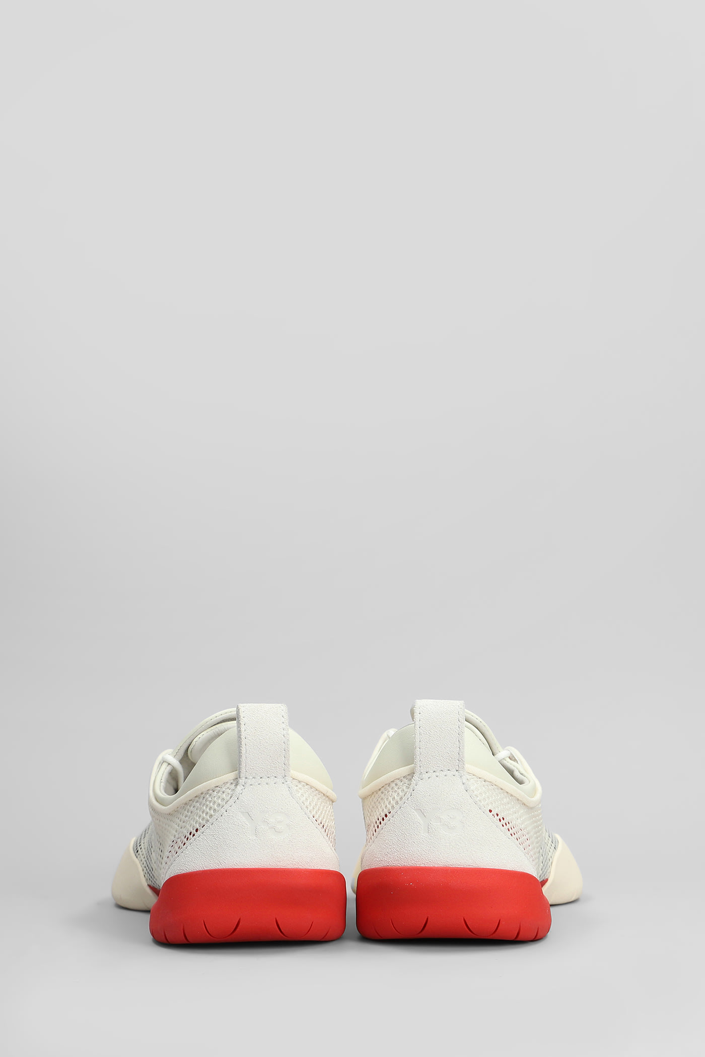Y-3 Regu Sneakers In Beige Leather And Fabric In Beige