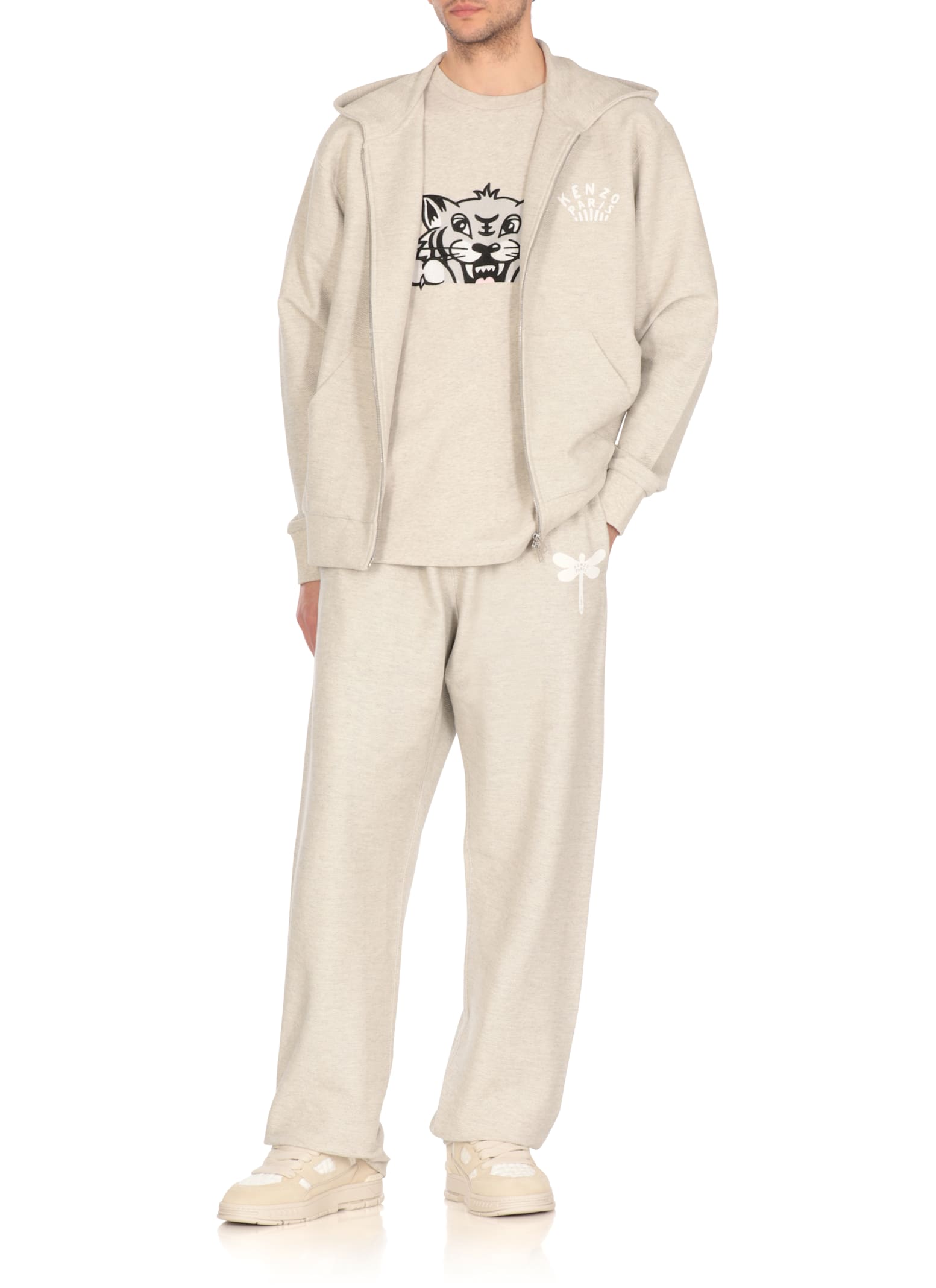 Kenzo Dragonfly Sweatpants In Grey