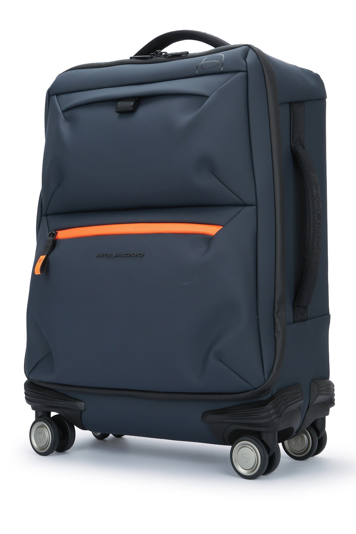 Piquadro Travel Trolley With Multiple Handles And Wheels In Blue