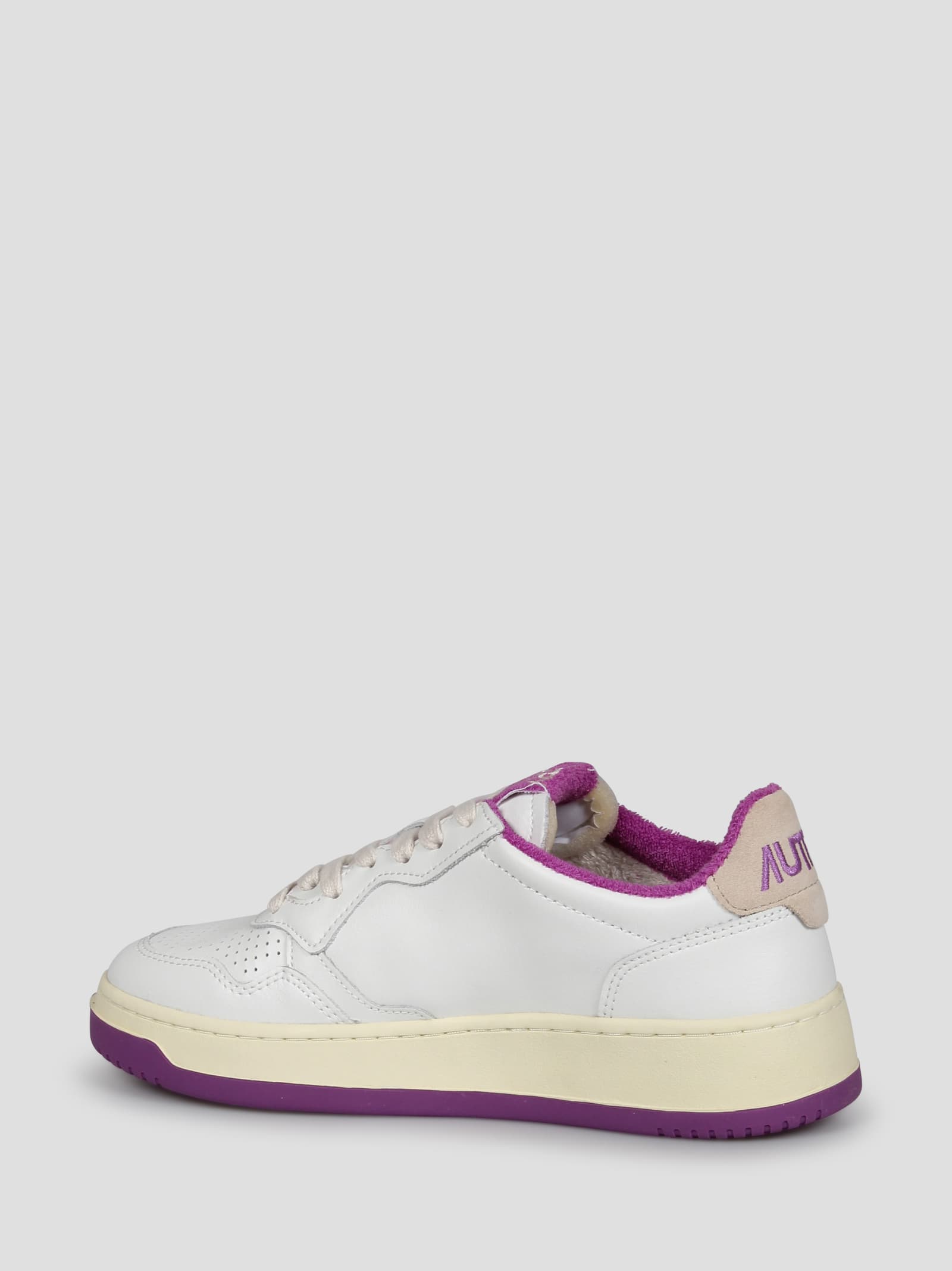 Autry White Leather Sneakers In White