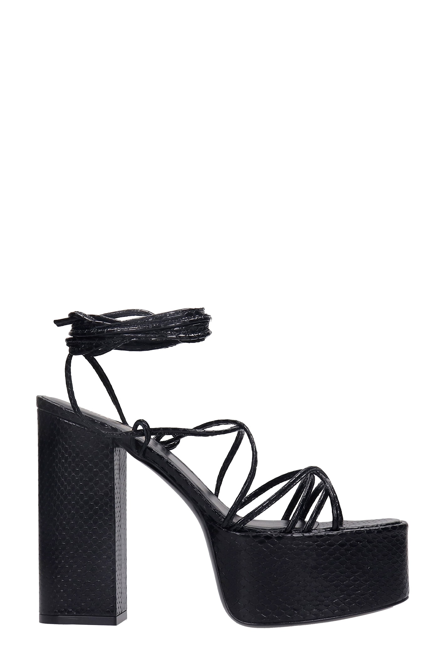 Paris Texas Malena Sandals In Black Leather