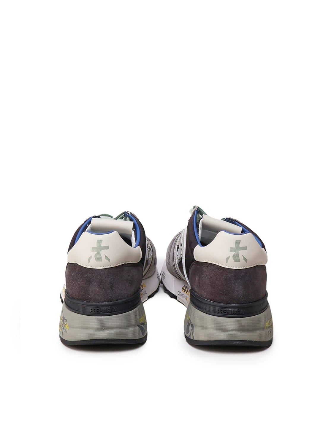 Shop Premiata Lander Sneakers In Grey