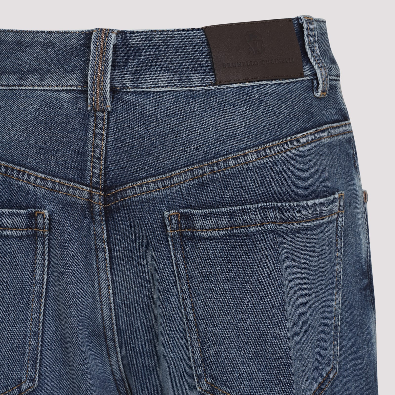 Brunello Cucinelli Cotton Jeans In Blue