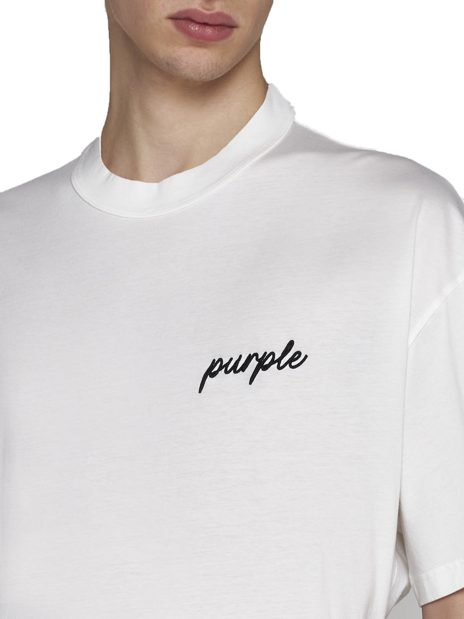 Shop Purple Brand T-shirt In Off White