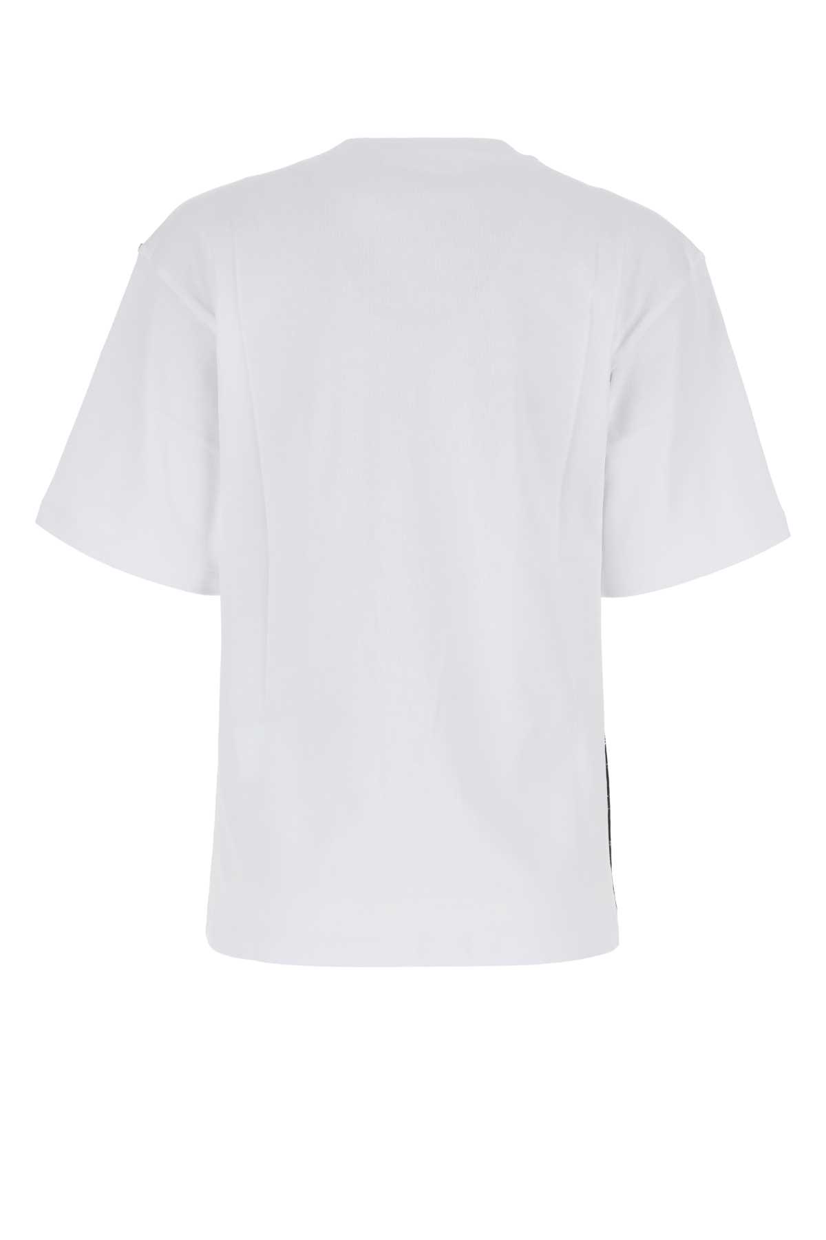 Sportmax White Cotton Dalmata Oversize T-shirt In 005