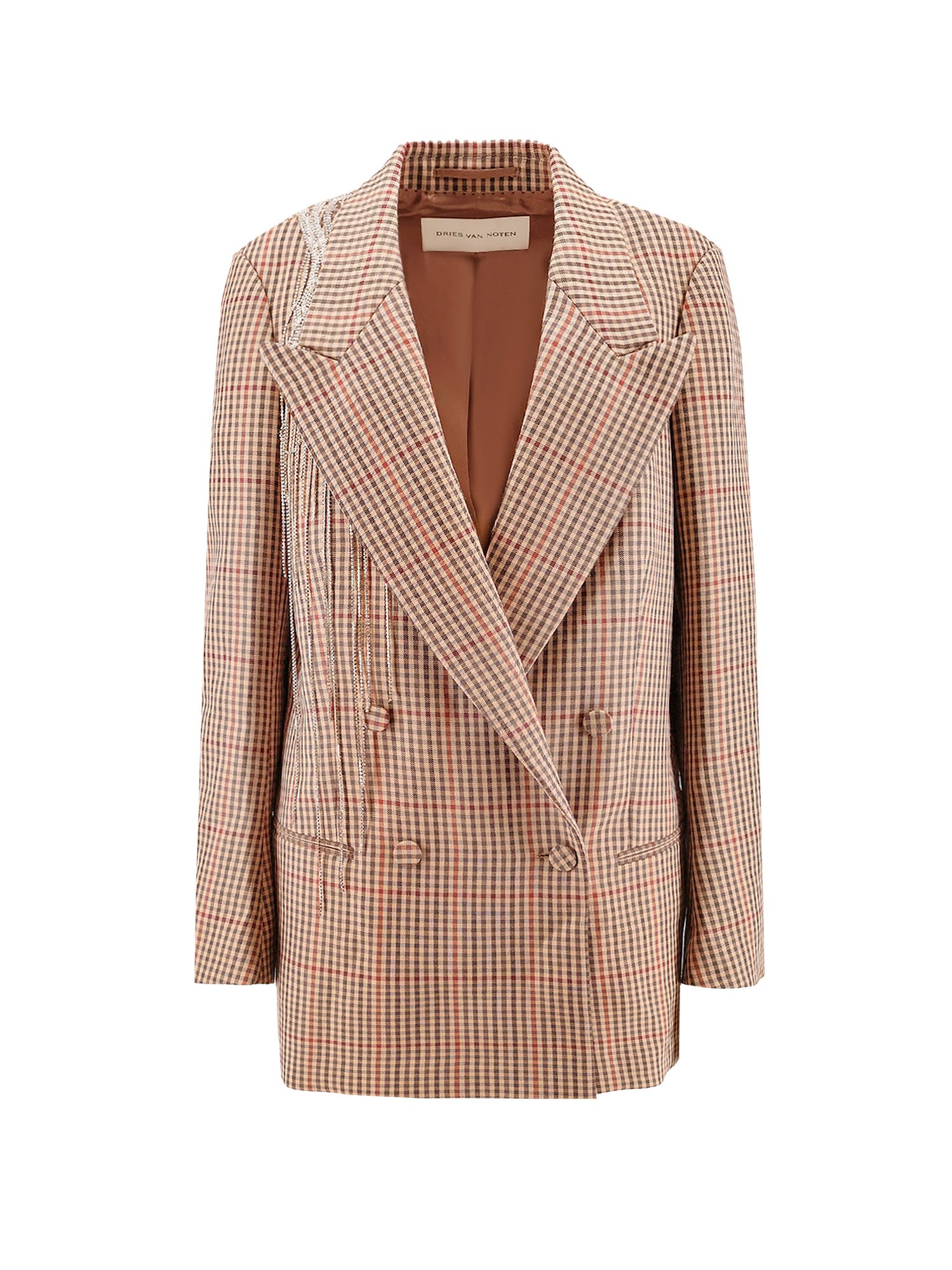 Shop Dries Van Noten Blazer In Brown