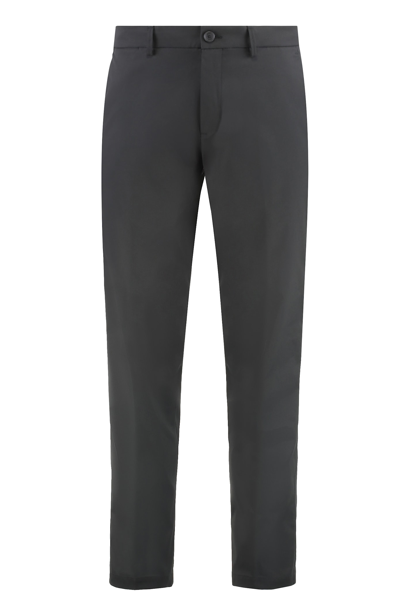 Hugo Boss Elastic Waistband Relaxed Fit Trousers In Black