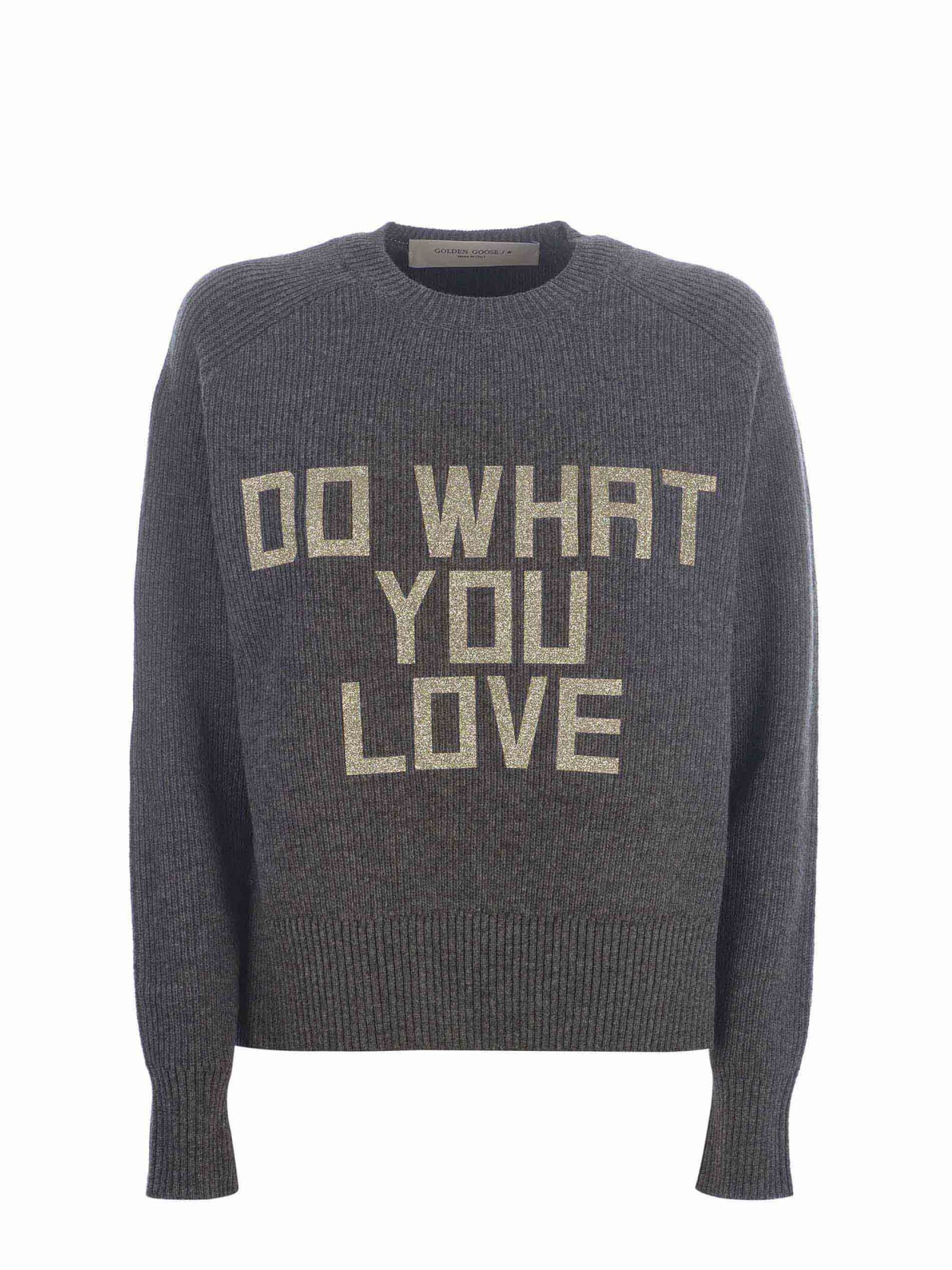 Sweater Golden Goose do What You Love In Virgin Wool Blend