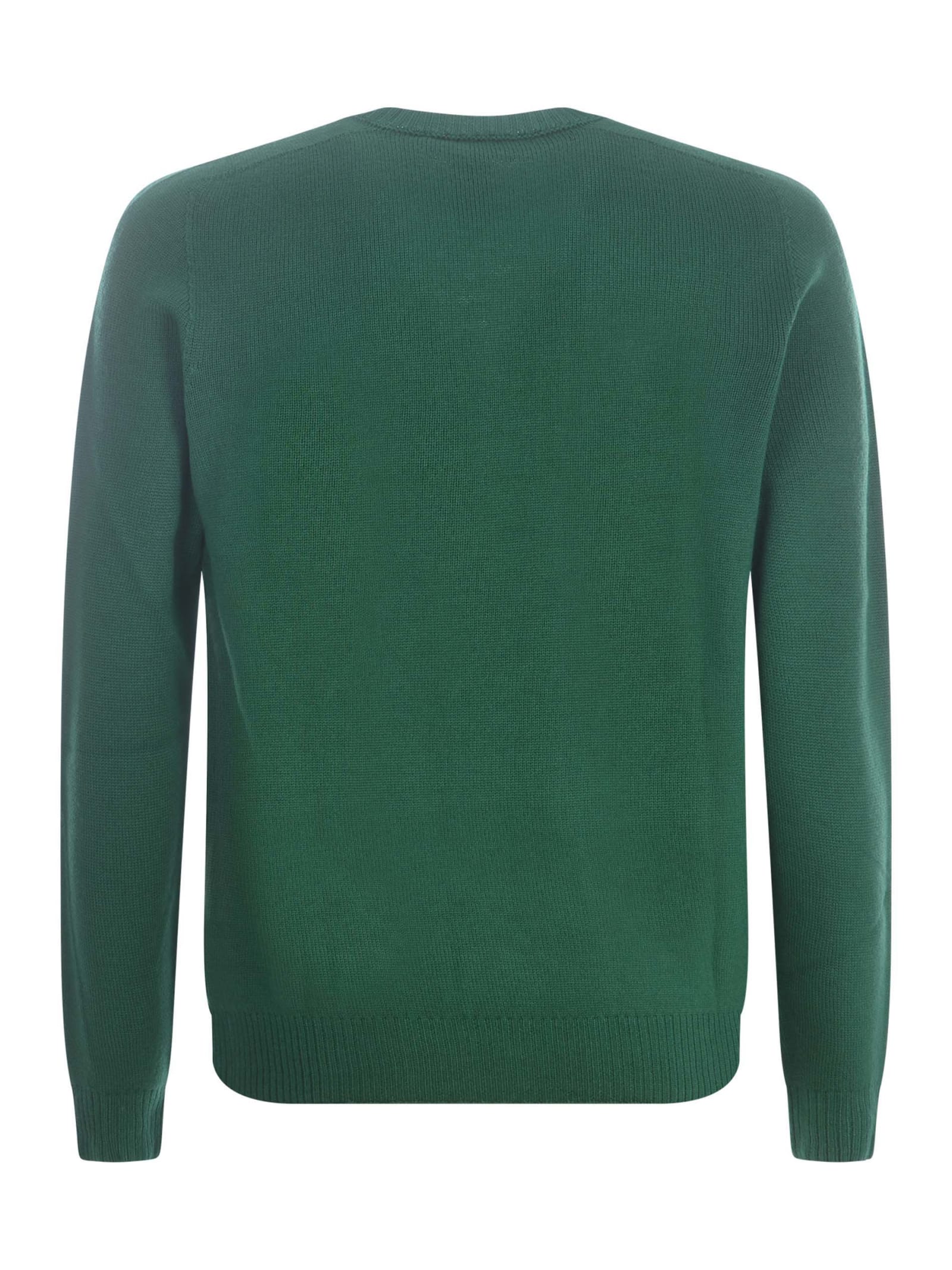 Shop Jeordie's Sweater Jeordies In Merino Wool In Verde