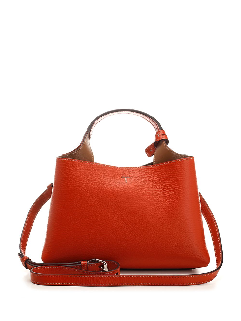 Shop Tod's T Timeless Micro Handbag In Orange