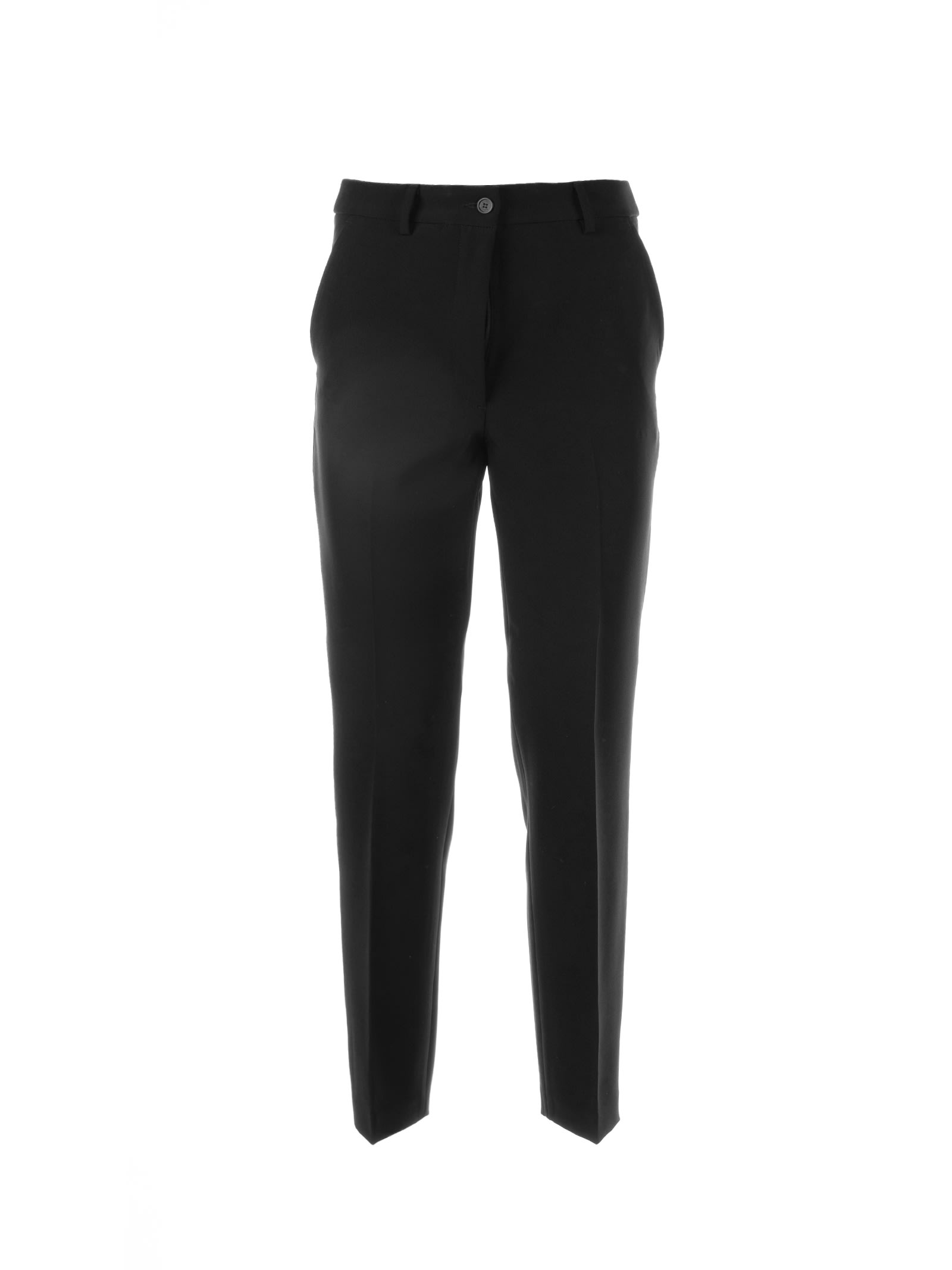 Shop Seventy Black Trousers In Technical Fabric In Nero