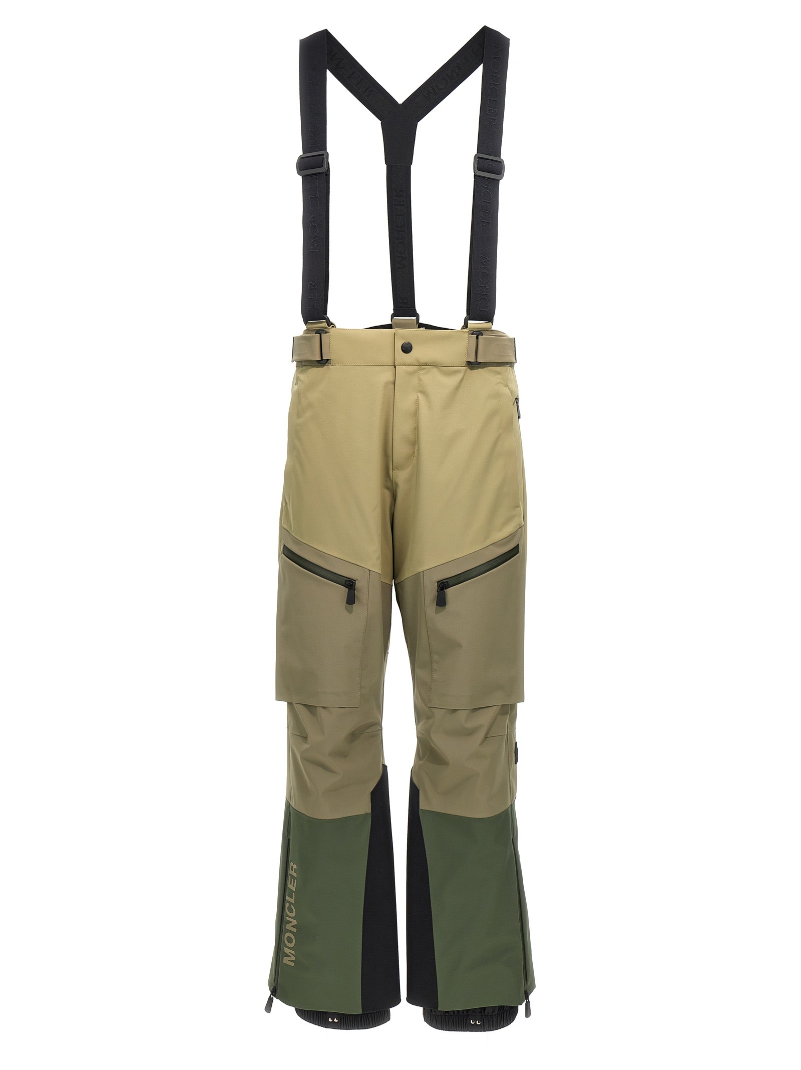 Shop Moncler Water Repellent Ski Pants In Green