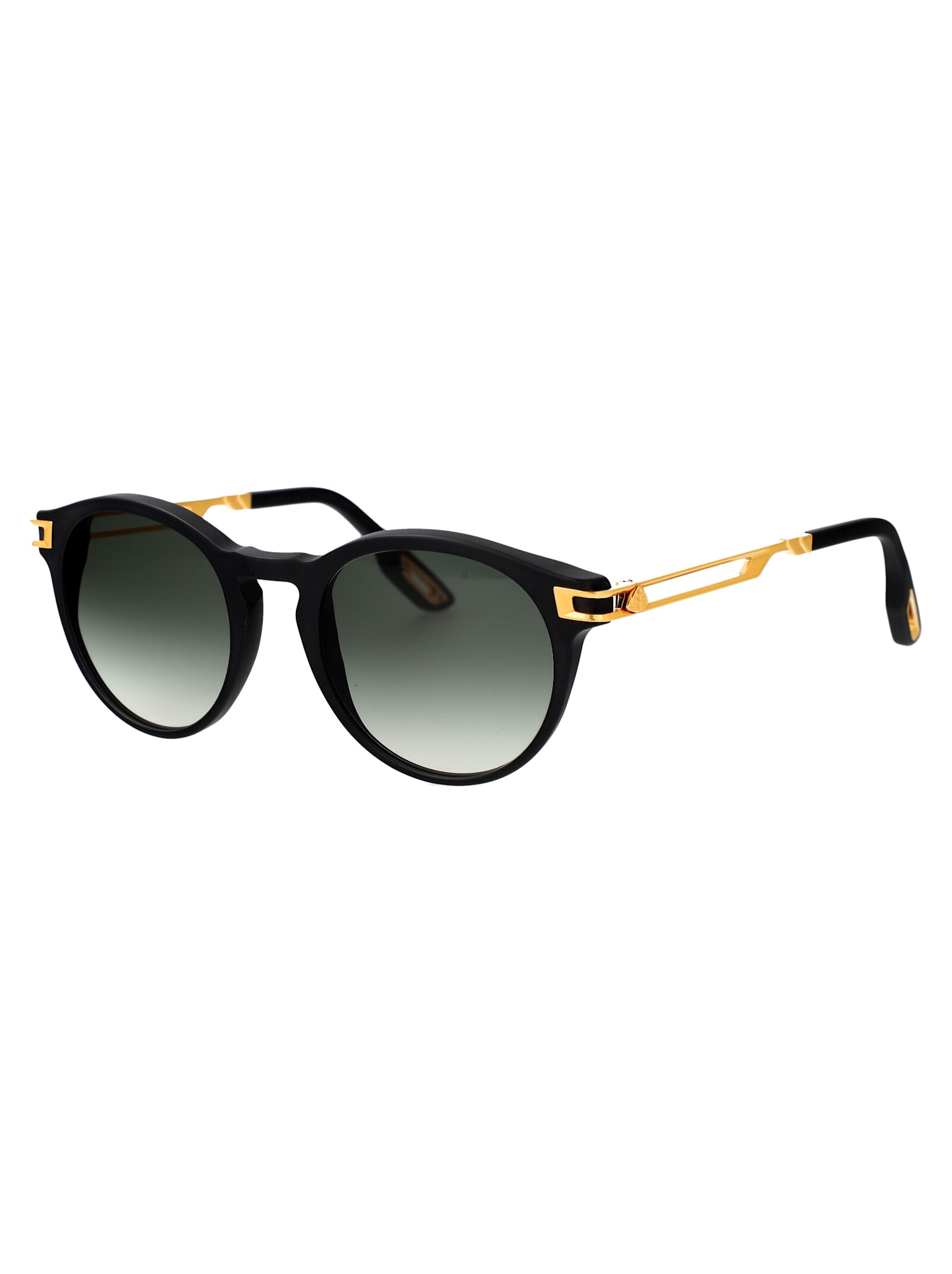 Shop Maybach Eyewear The Expert Iii Sunglasses In Matte Black Gold