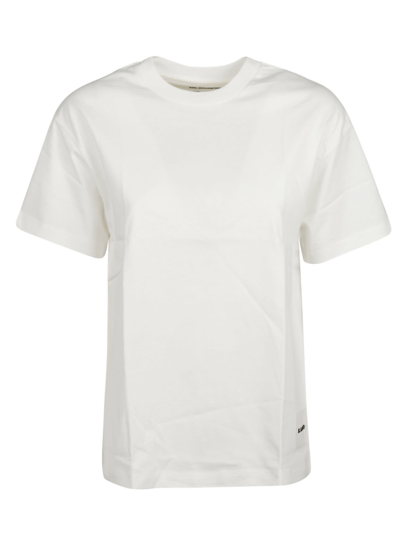 Jil Sander Logo Patched Plain T-shirt