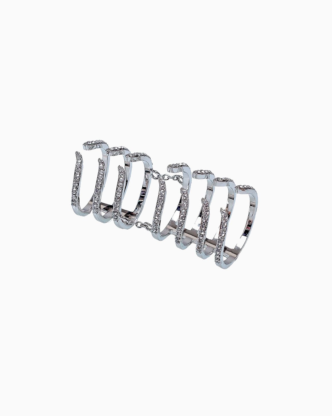 Armour Hook Ring Silver