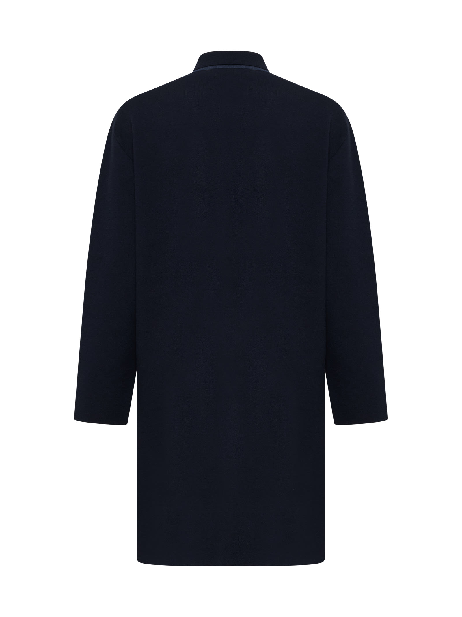 Shop Roberto Collina Coat In Blue