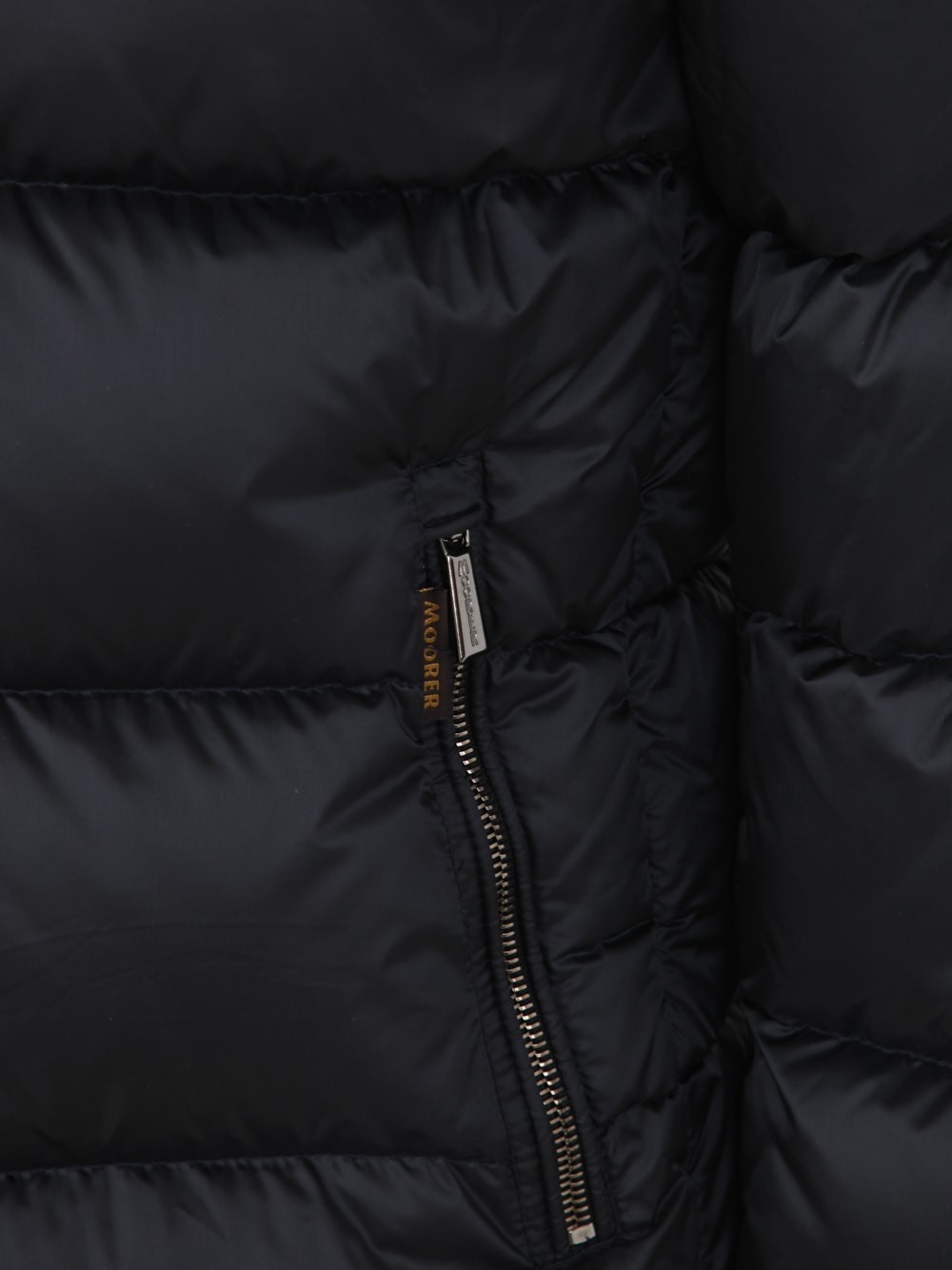 Moorer Long-sleeved Cotton Jacket In Black